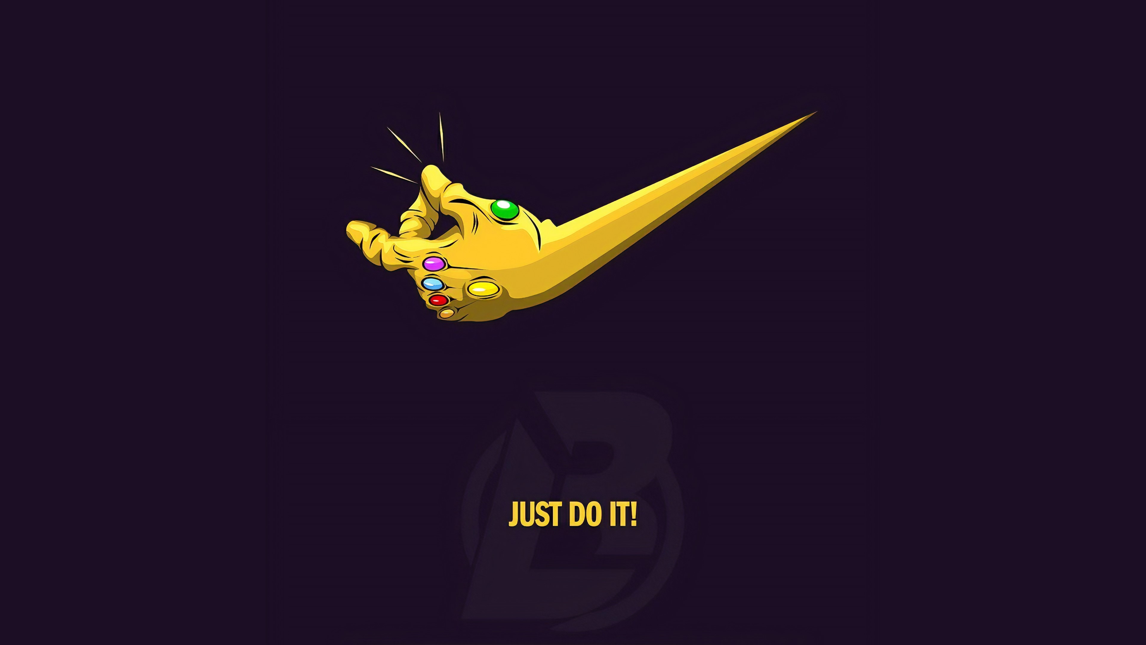 Wallpaper / thanos, nike, superheroes, minimalism, minimalist, hd, 4k, behance free download