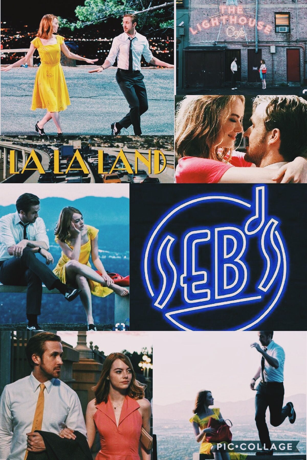 La La Land collage wallpaper. Inspirational movies, Beautiful film, Perfect movie