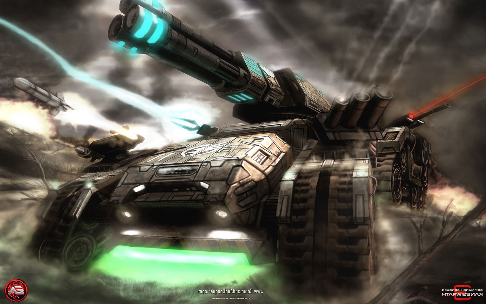 Wallpaper, video games, tank, Command and Conquer, tiberium, screenshot, 1680x1050 px, computer wallpaper, pc game, combat vehicle, Command And Conquer 3 Tiberium Wars, M AR V 1680x1050