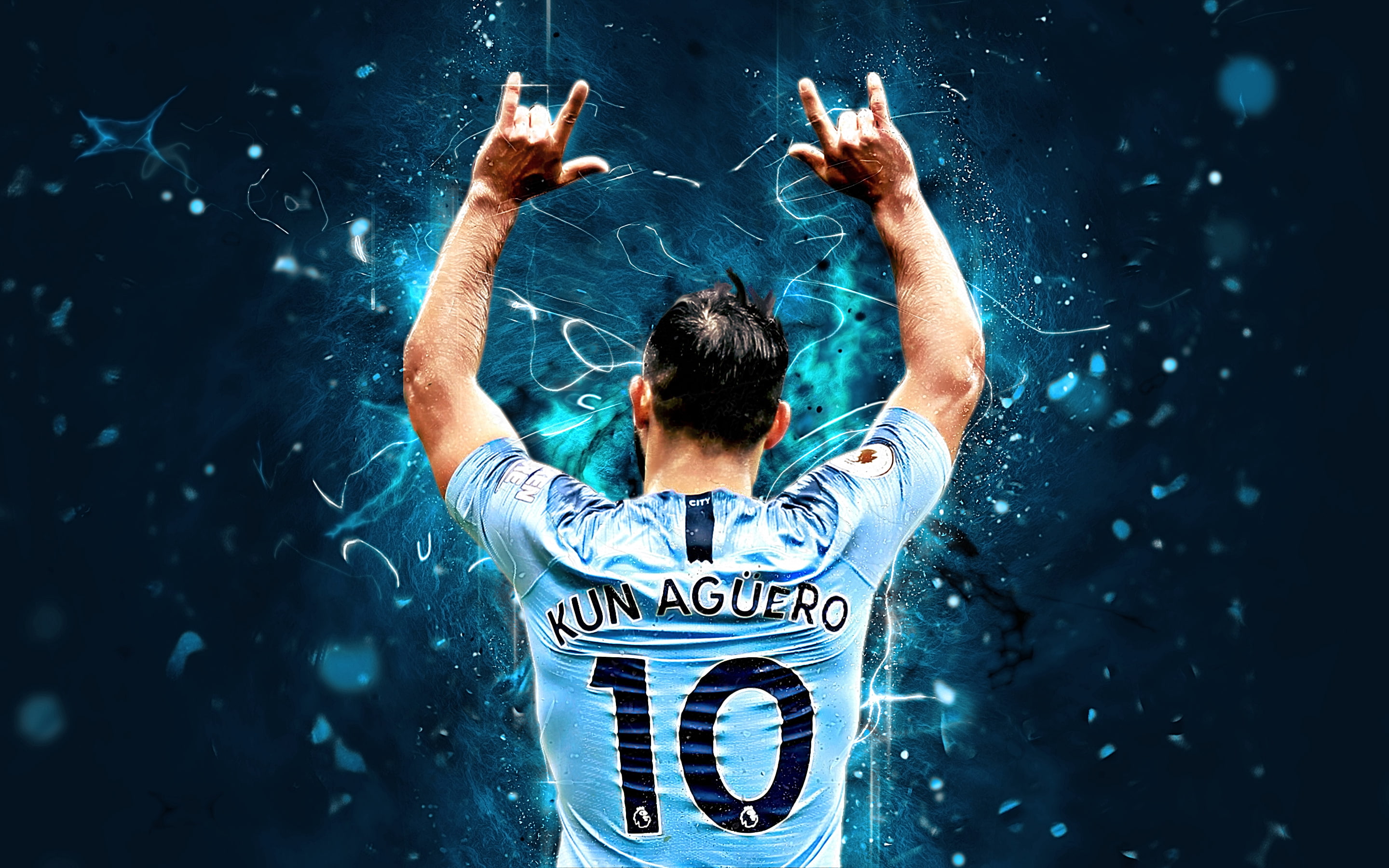 Wallpaper / Manchester City F.C., 2K, Soccer, Argentinian, Sergio Agüero free download