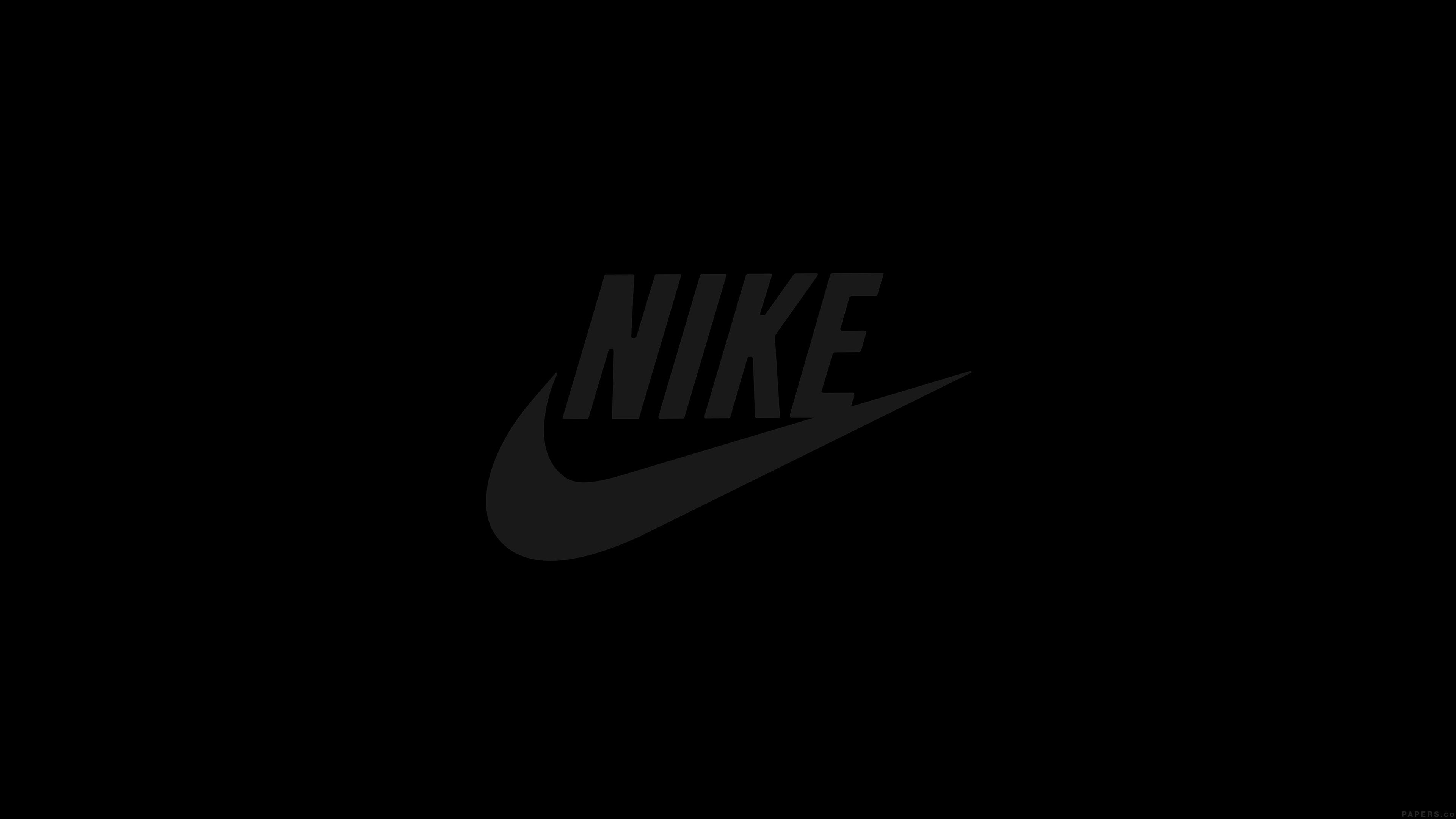 Wallpaper Nike, Swoosh, Black, Text, Logo, Background Free Image
