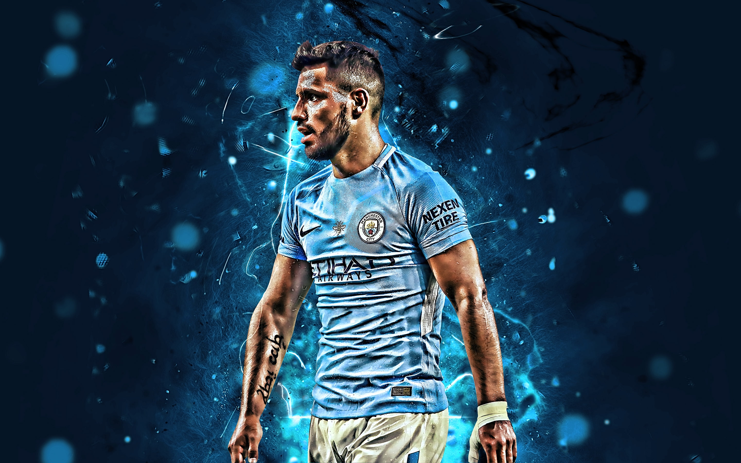 Wallpaper / Soccer, Argentinian, 2K, Sergio Agüero, Manchester City F.C. free download
