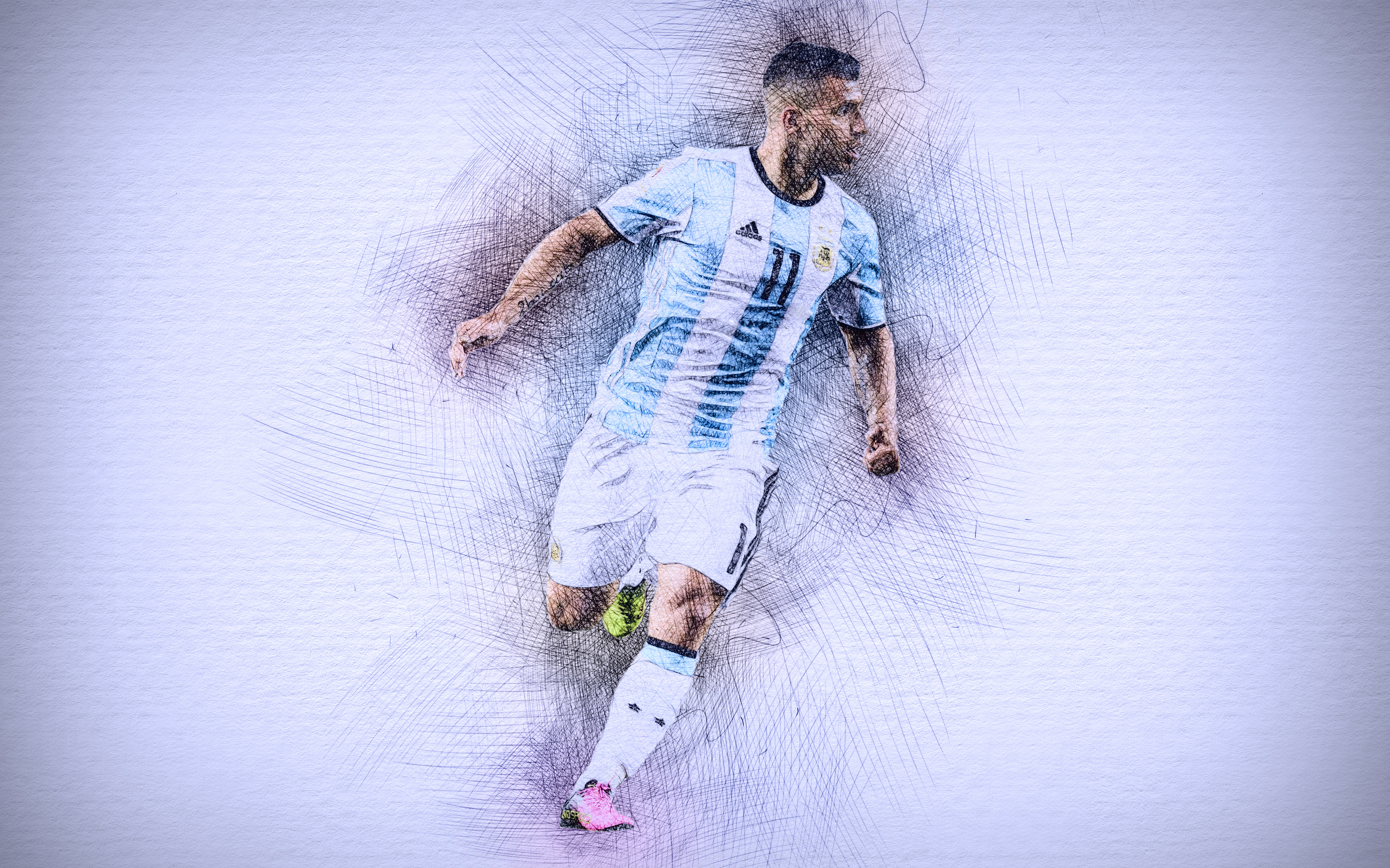 Sports Sergio Agüero 4k Ultra HD Wallpaper