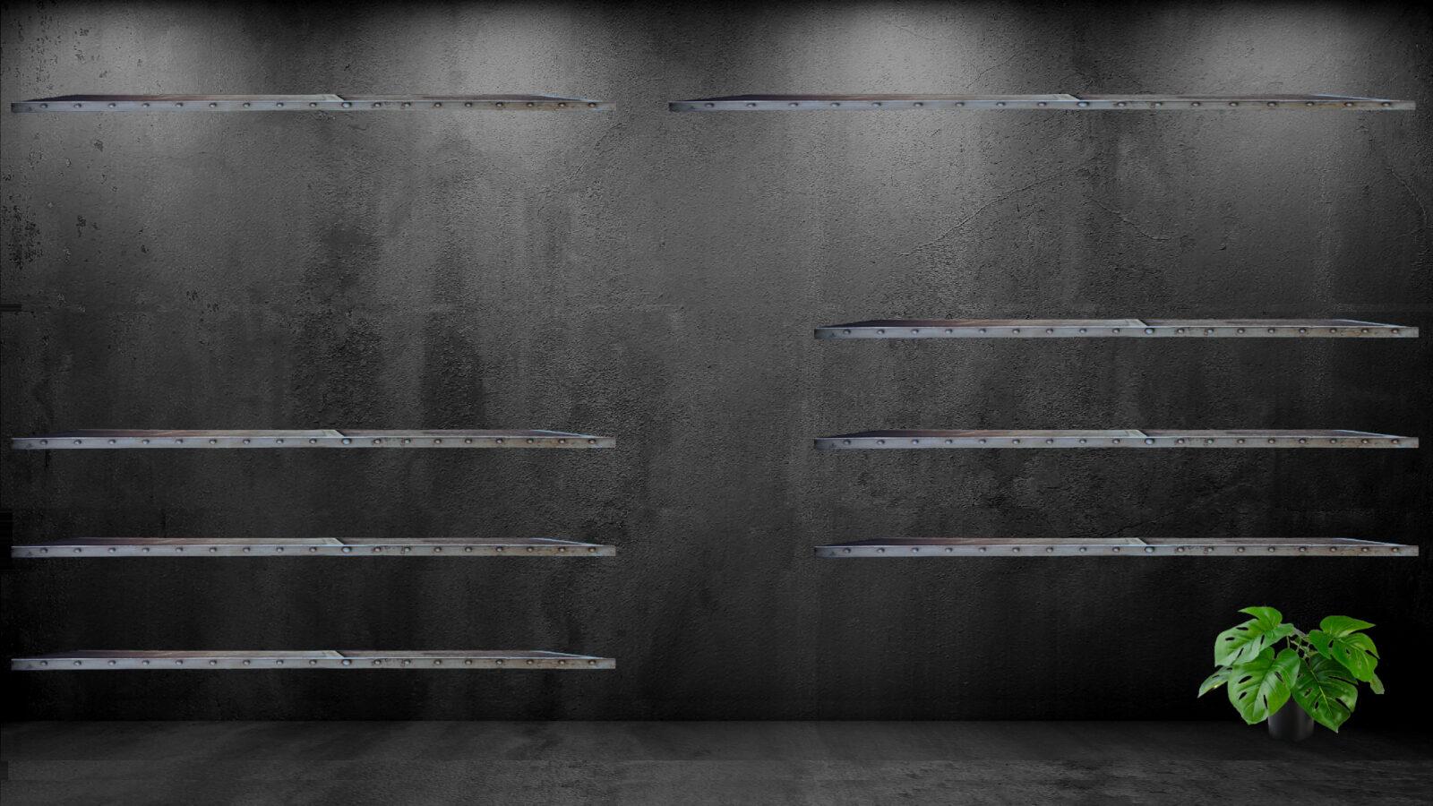 Windows Desktop Wallpaper Background for OCD users with shelves