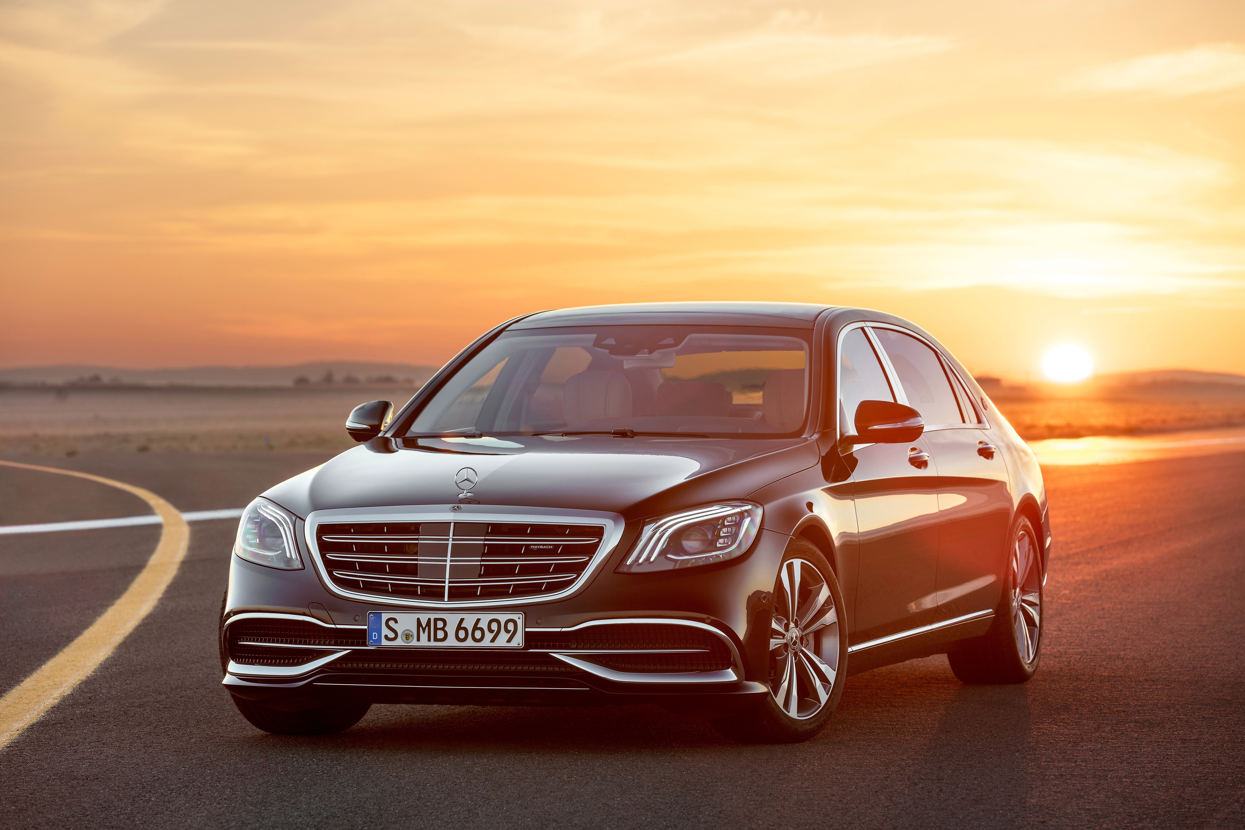 Wallpaper / mercedes s class, mercedes, mercedes benz, cars, 2017 cars, 4k, hd, sunset free download