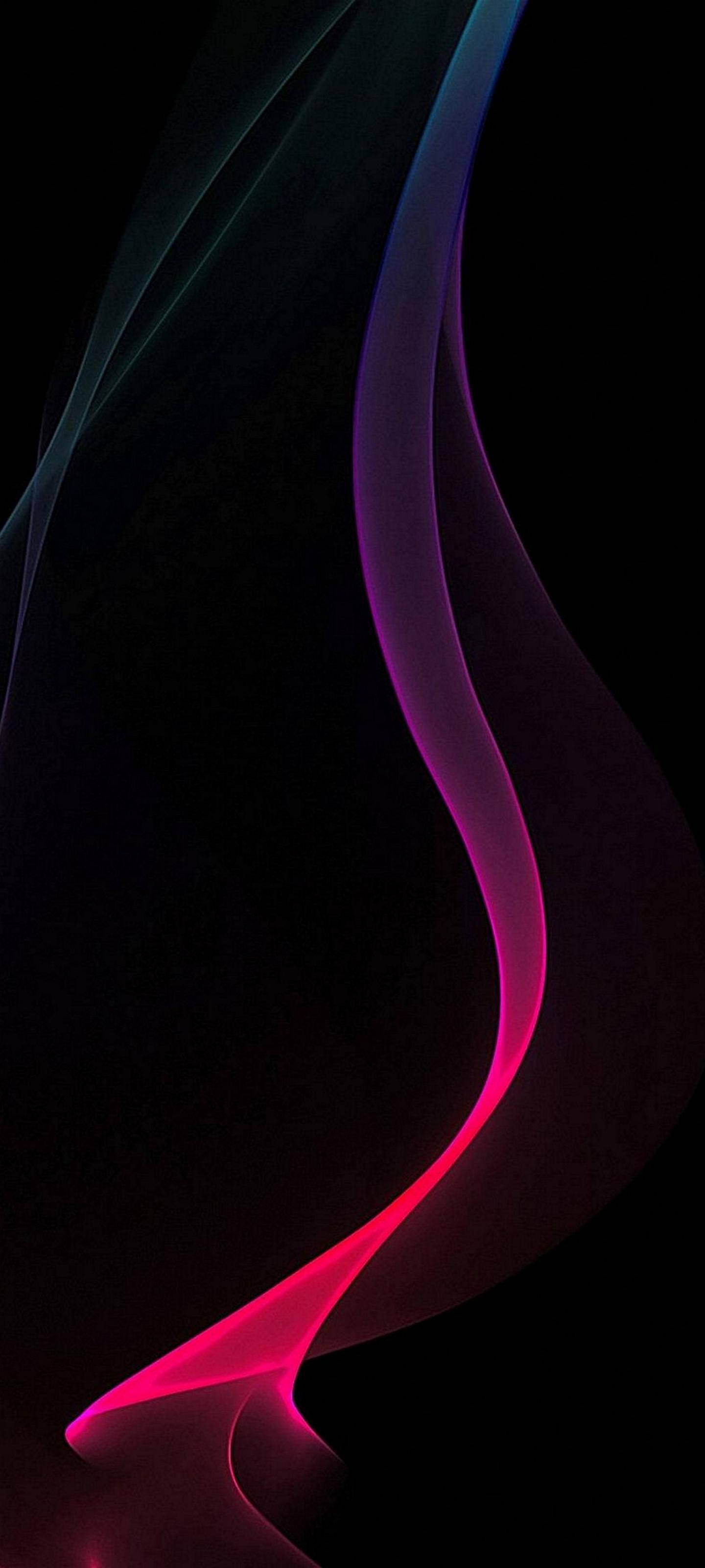 Download Samsung S21 Ultra Neon Wave Wallpaper