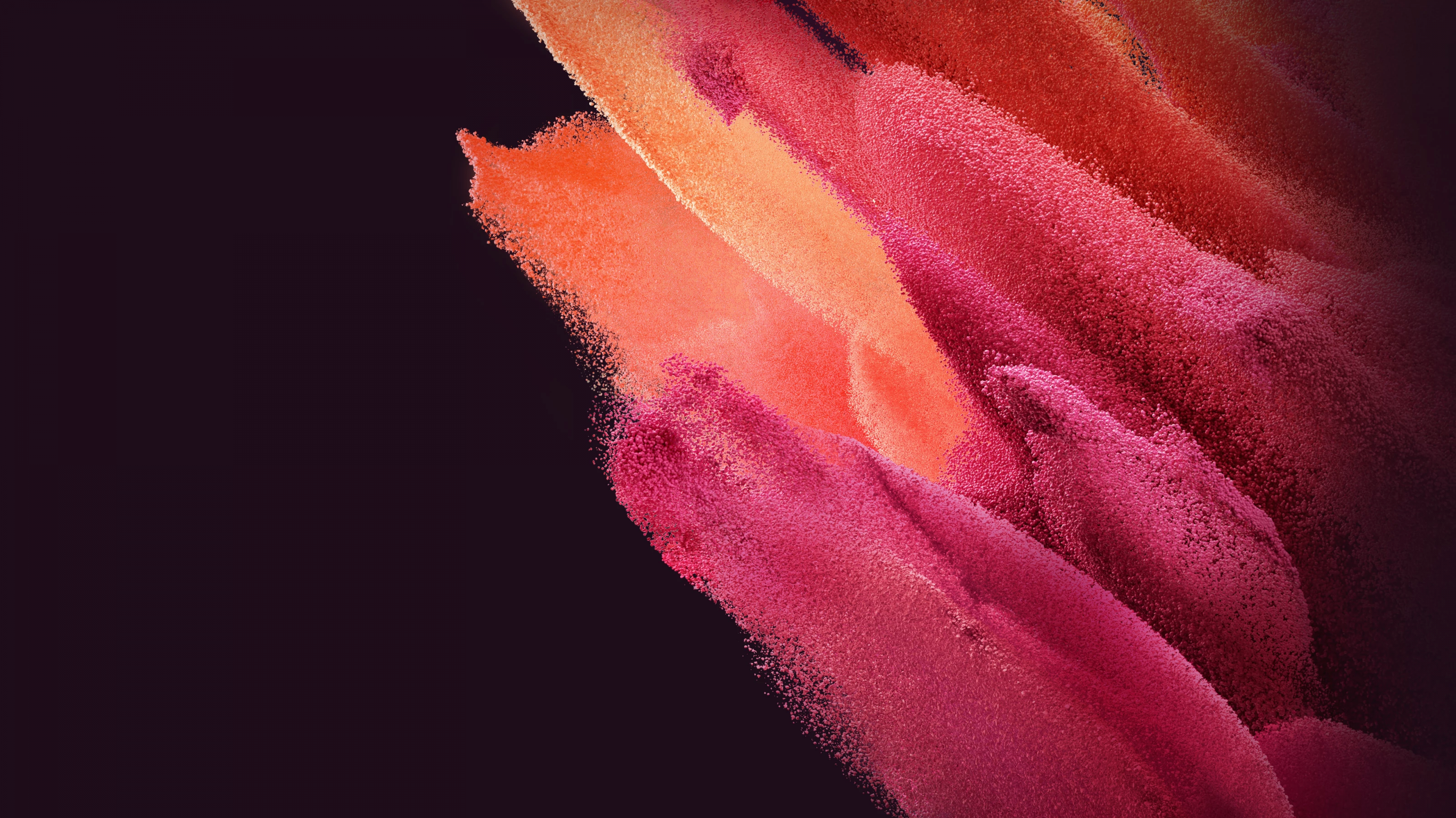 Samsung Galaxy S21 Wallpaper 4K, Stock, AMOLED, Particles, Magenta
