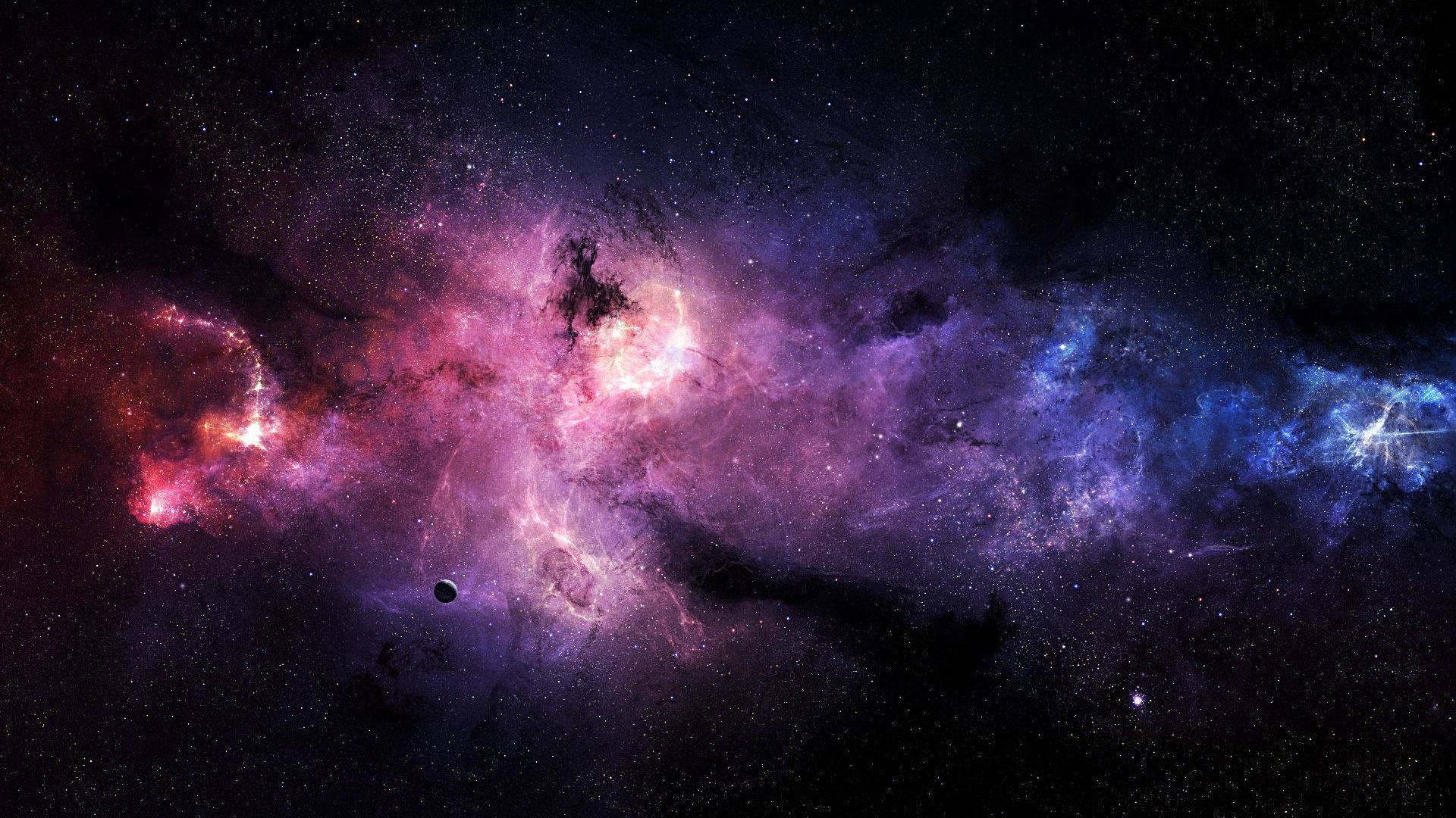 Blue And Purple Galaxy Wallpaper