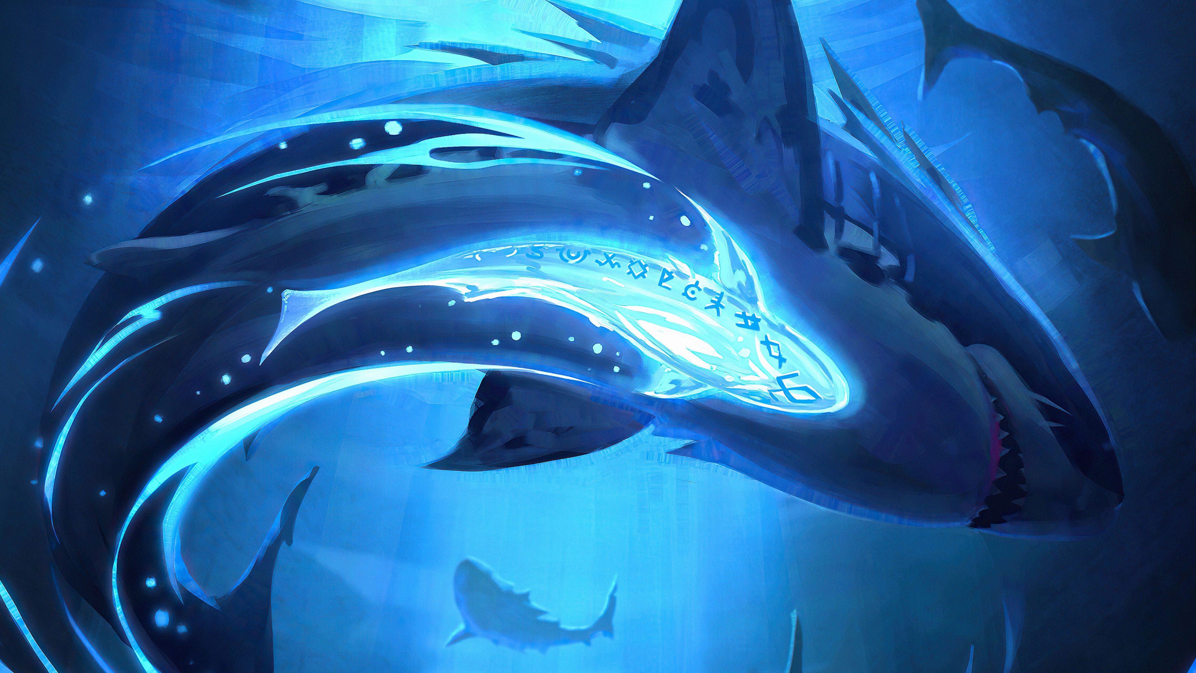 Fantasy Sea Monster 4K, Shark Gallery HD Wallpaper