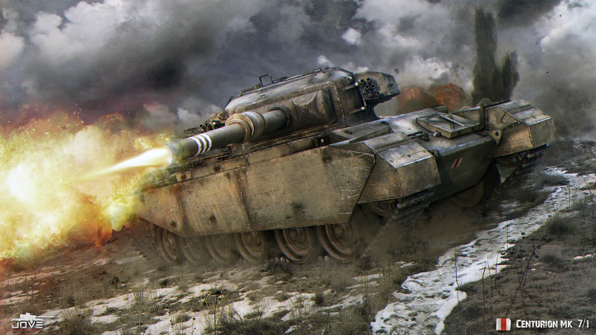 Centurion Mk. 7.1, World of Tanks, Tanks, Firing Gallery HD Wallpaper