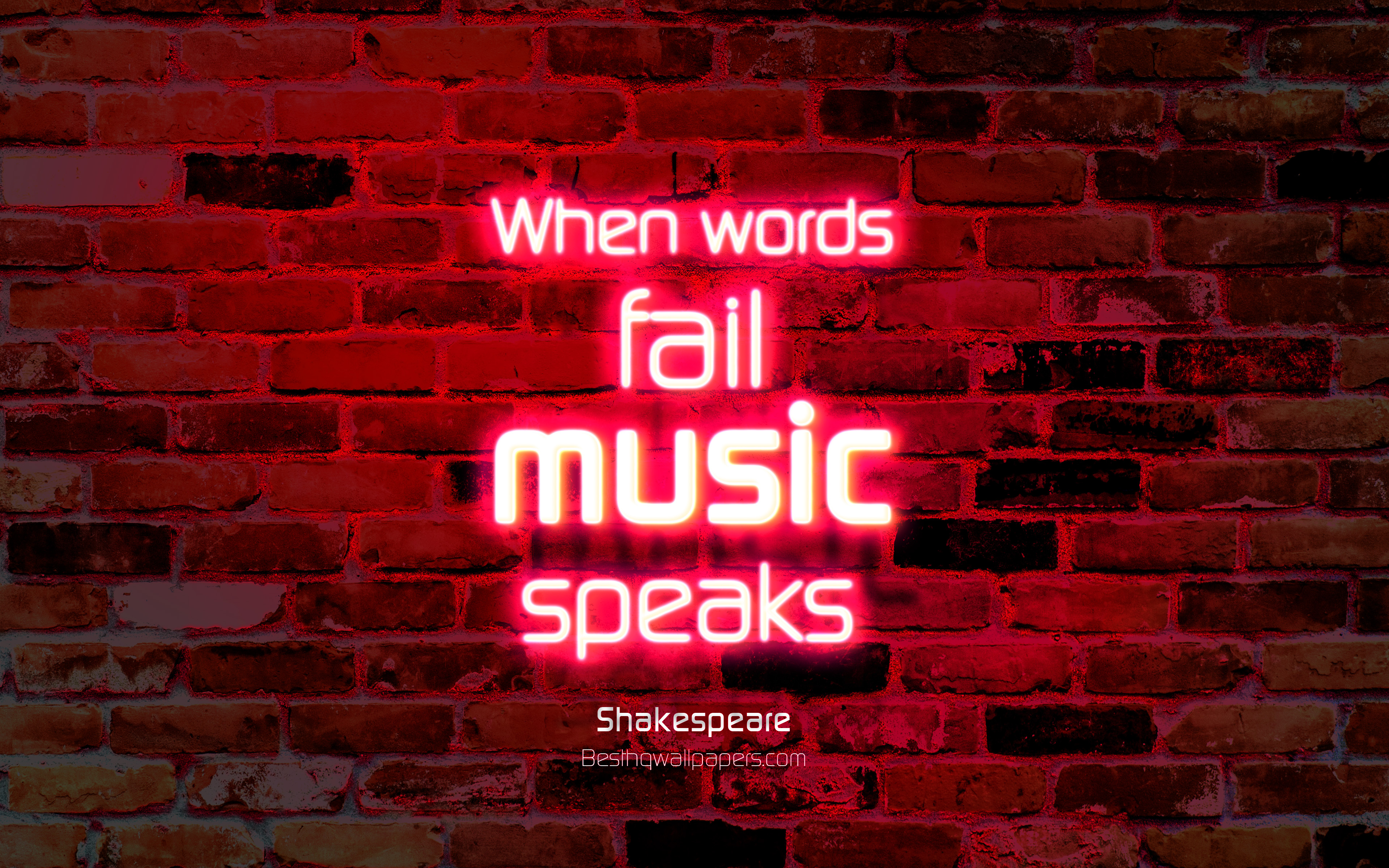 Free download Download wallpaper When words fail Music speaks 4k purple brick [3840x2400] for your Desktop, Mobile & Tablet. Explore 4K Shakespeare WallpaperK Wallpaper, 4K Wallpaper, Wallpaper 4K