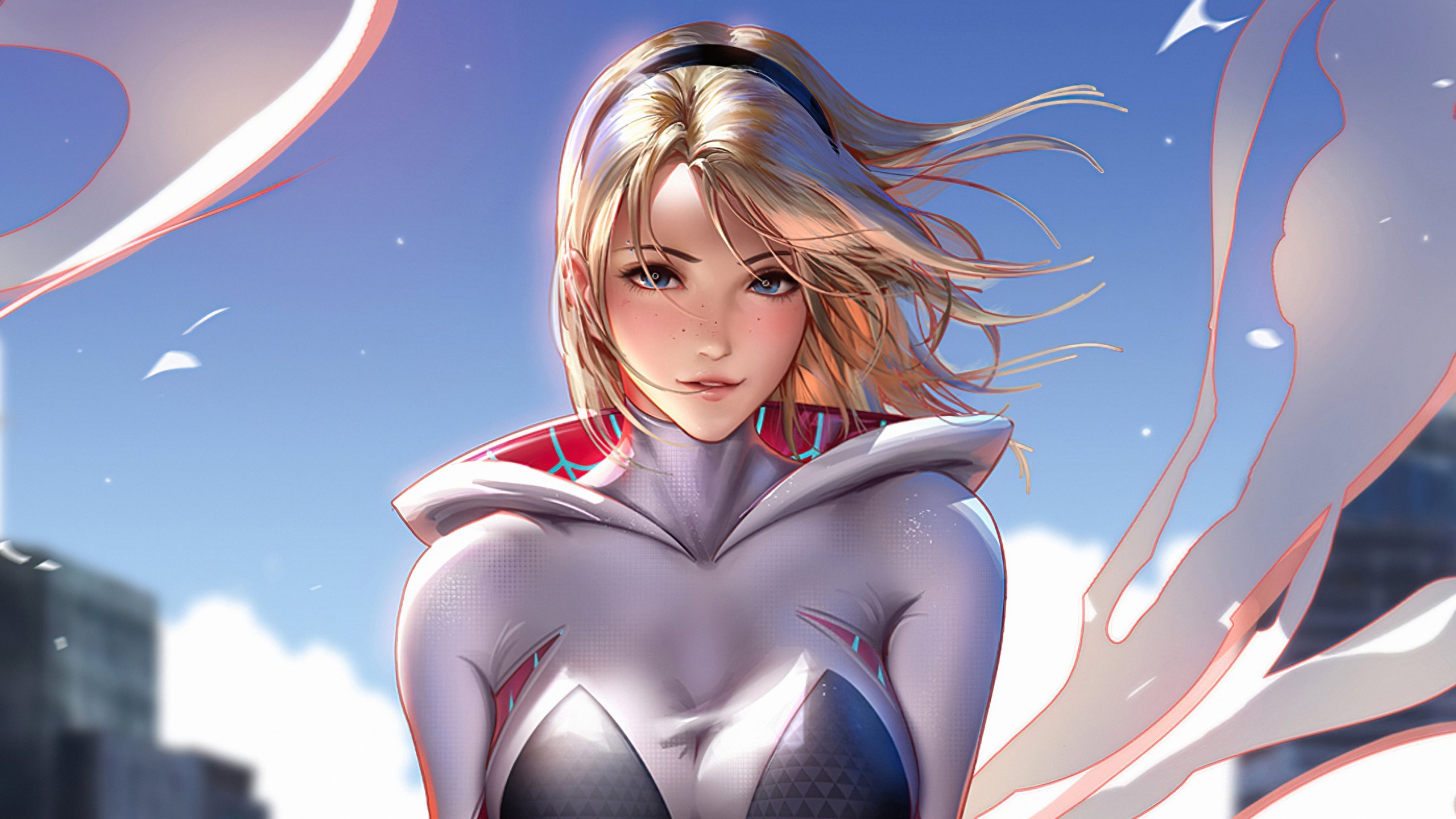 Gwen Stacy Illustration Wallpaper 4k Ultra HD