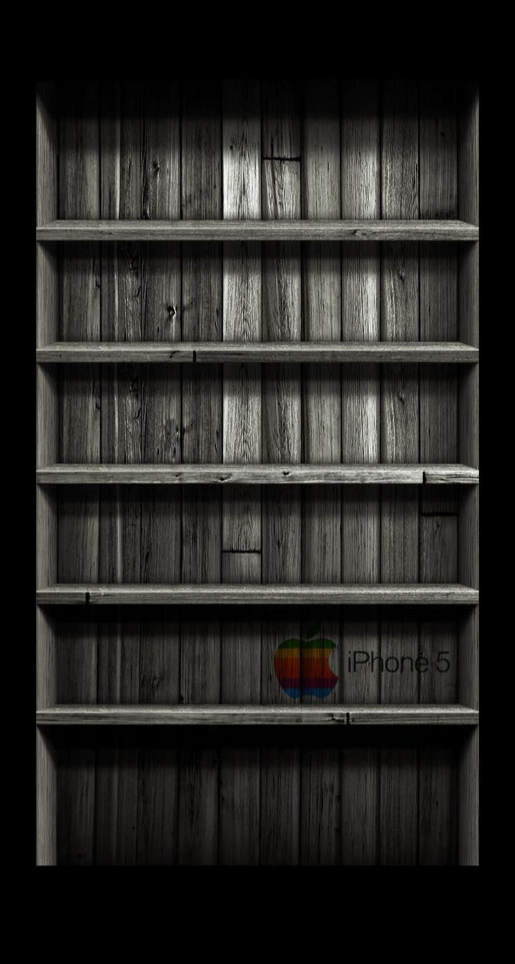 shelf ki apple black Cool. wallpaper.sc iPhone5s, SE