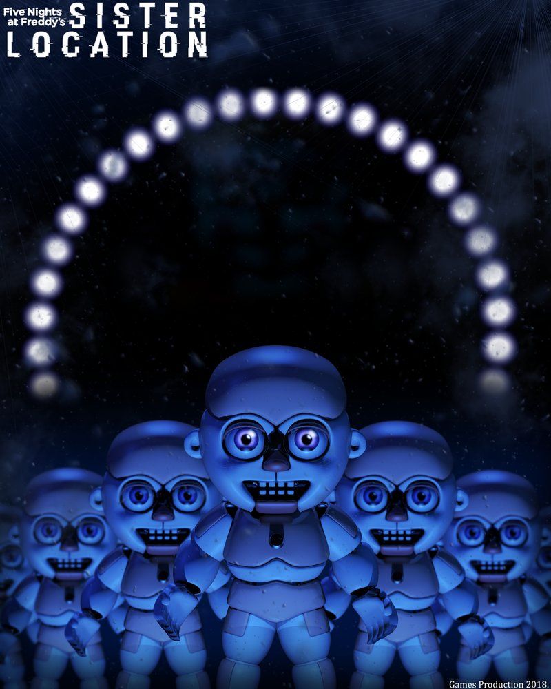 FNaF Sister Location- Bidybabs Poster by GamesProduction. Sister location, Fnaf sister location, Fnaf