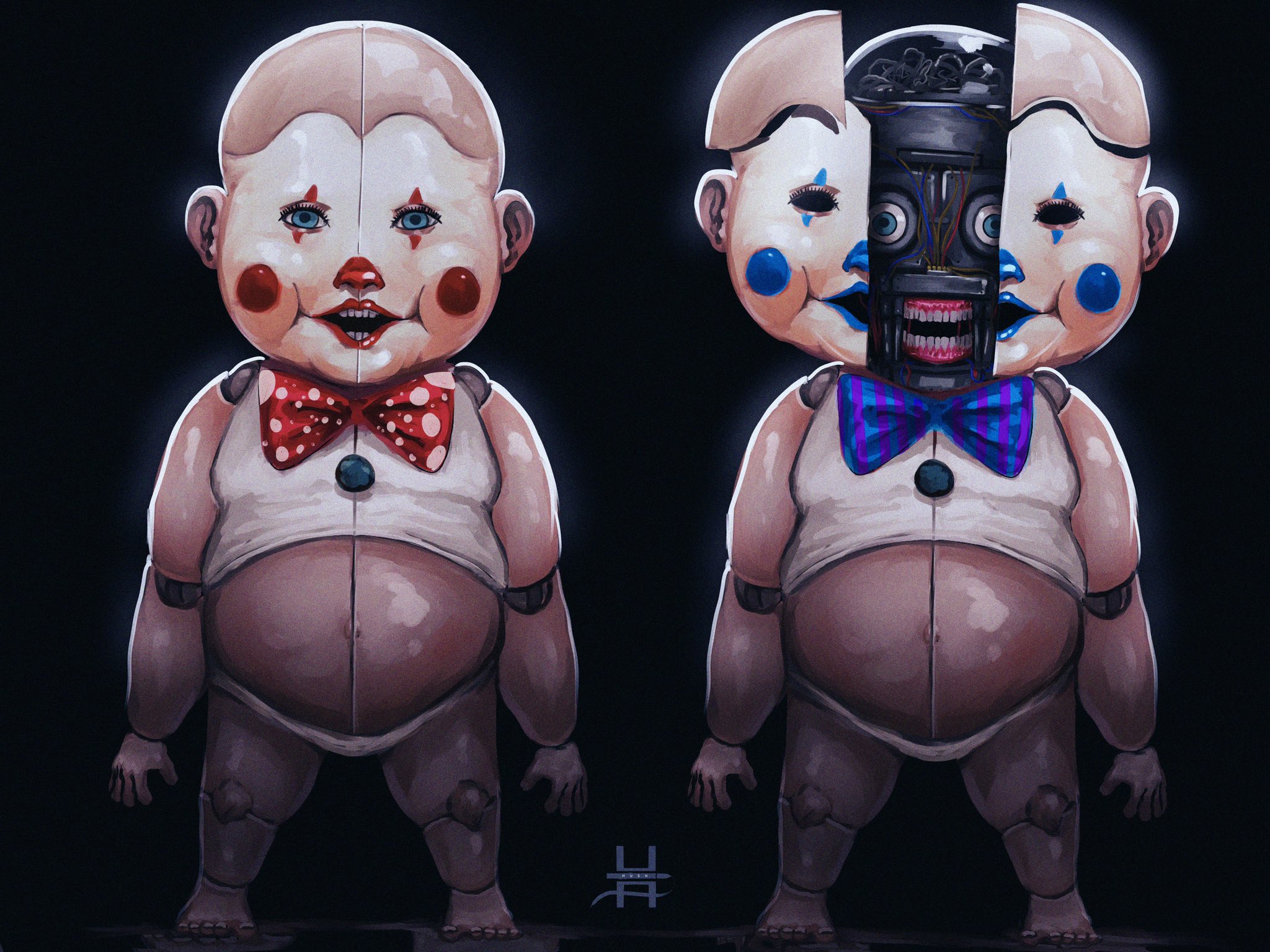 HushPuppyArt. SLOTS FULL⁉️ #FNAF #fnaffanart #digitalart