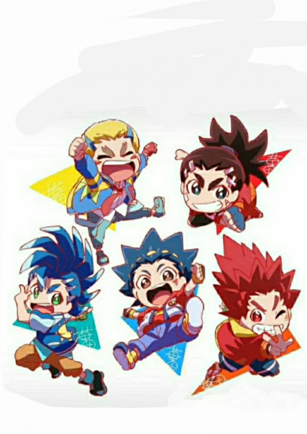 Download Beyblade Burst Chibi Cast Wallpaper