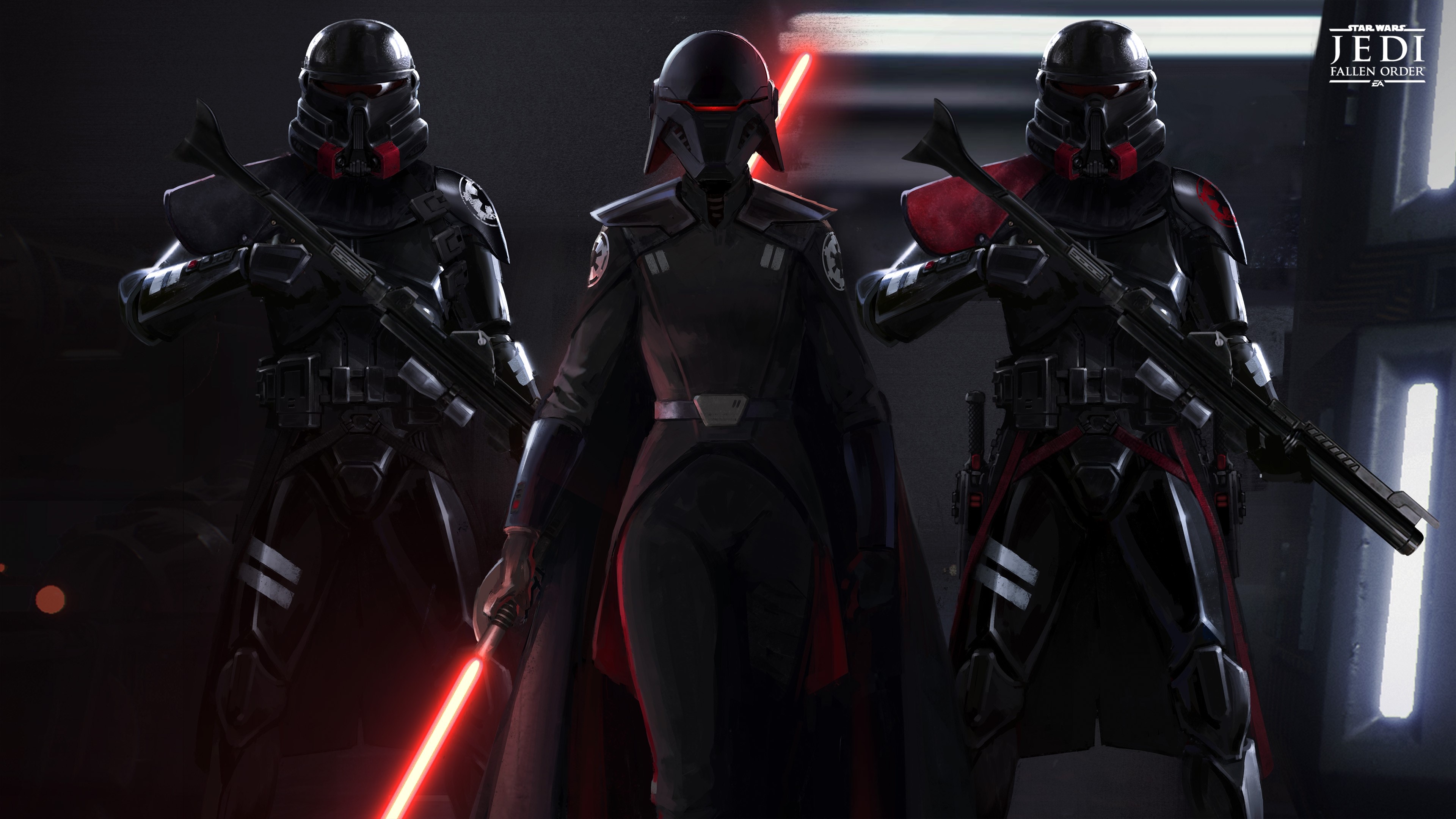 4K, lightsaber, video games, video game art, Inquisitor, Sith, Storm Troopers, Star Wars, Jedi: Fallen Order, second sister Gallery HD Wallpaper