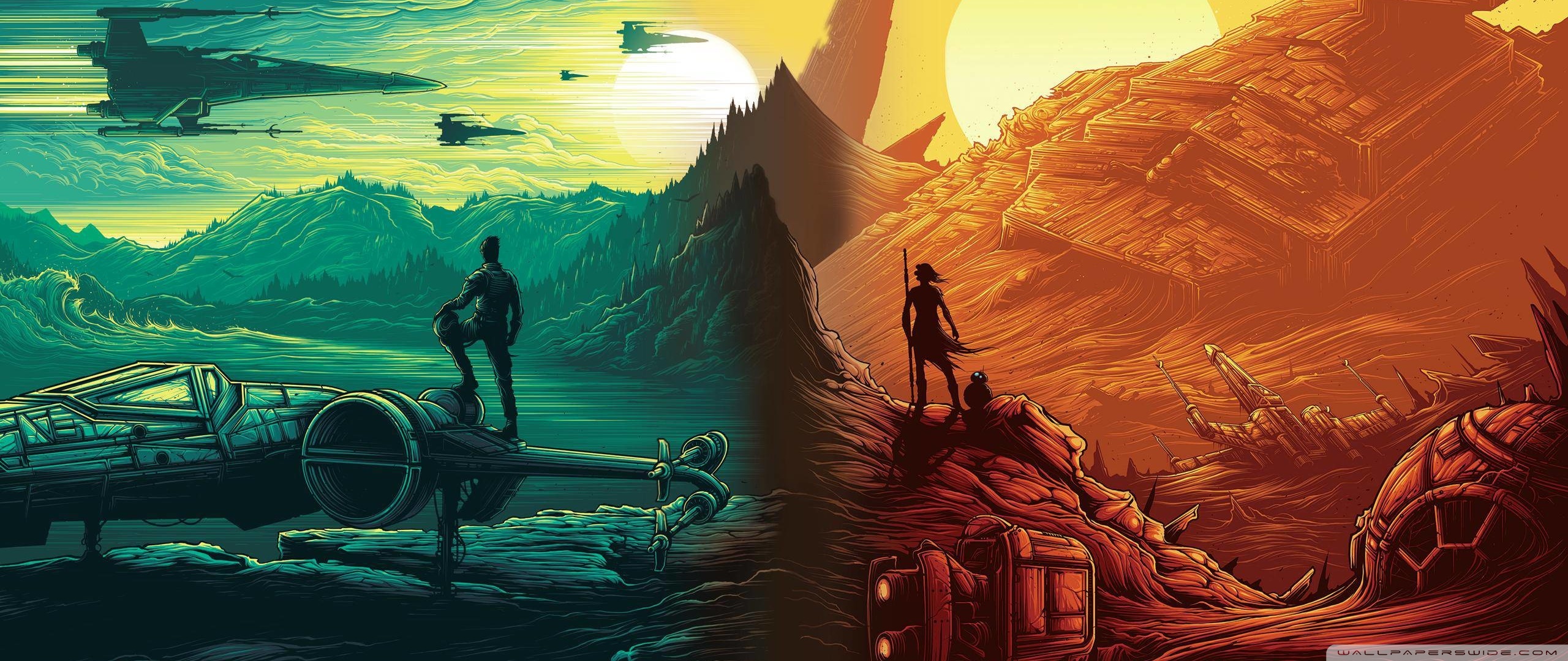 Poe Dameron, Rey, BB 8, Star Wars Ultra HD Desktop Background Wallpaper For 4K UHD TV, Widescreen & UltraWide Desktop & Laptop, Multi Display, Dual Monitor, Tablet