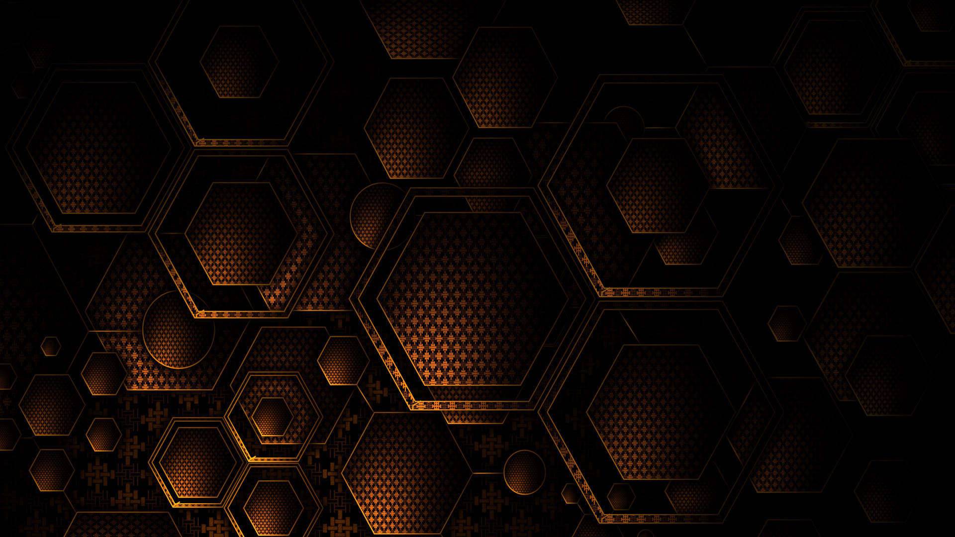 Download Bronze Crisscross Hexagons Wallpaper