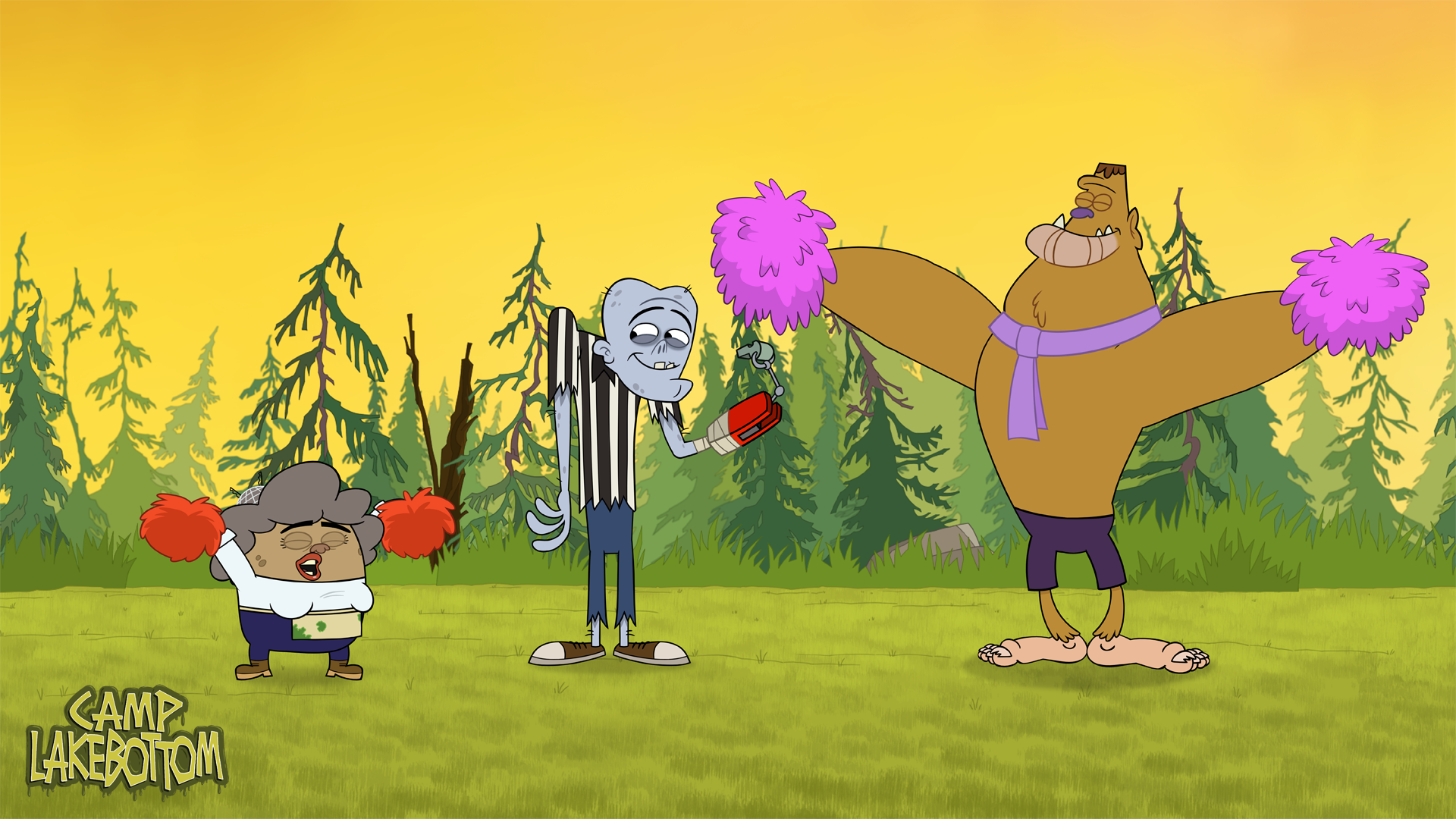 Camp Lakebottom if you are as excited about Friday as the #CampLakebottom Cheer Squad! And don't forget to watch on #YouTube