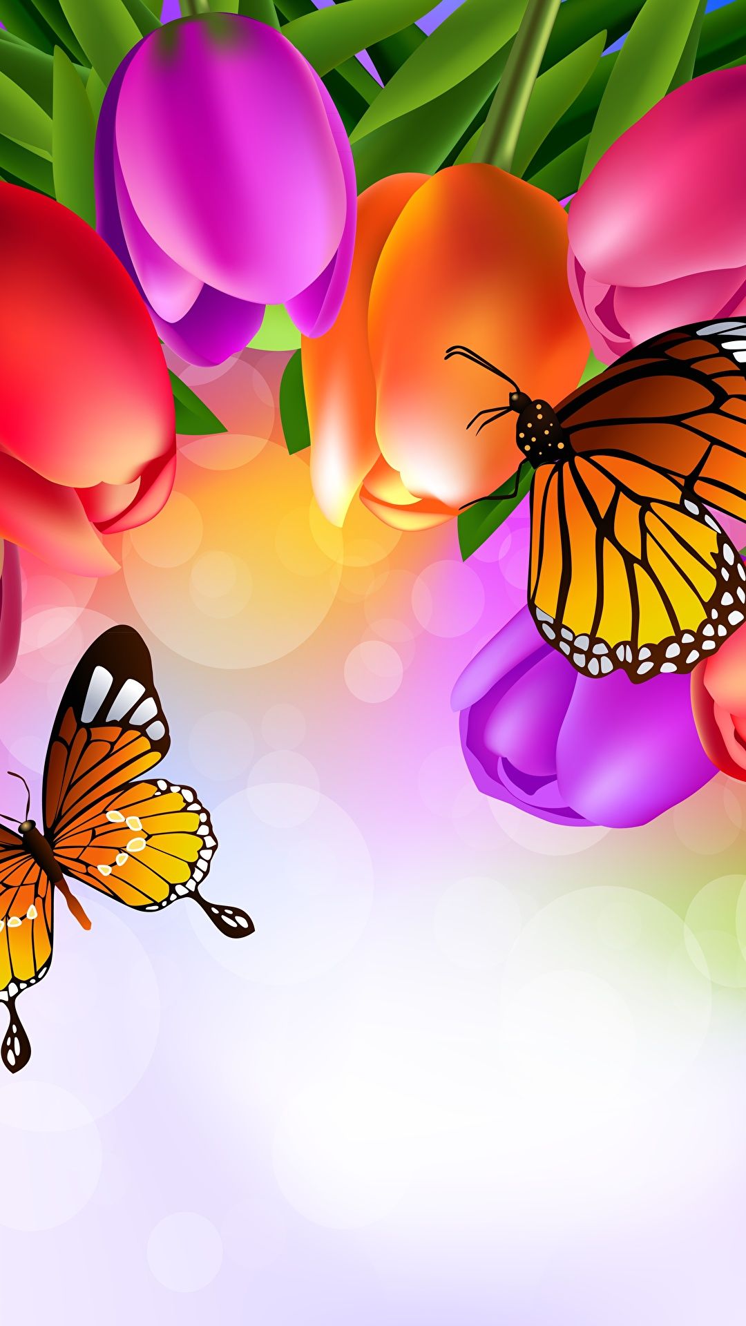 3D Butterfly iPhone Wallpaper