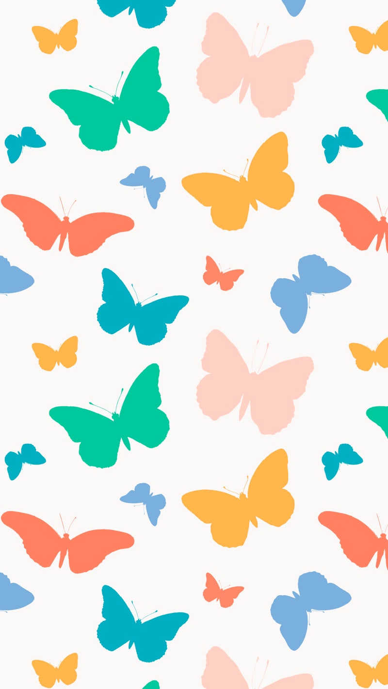 Cute butterfly desktop wallpaper, colorful