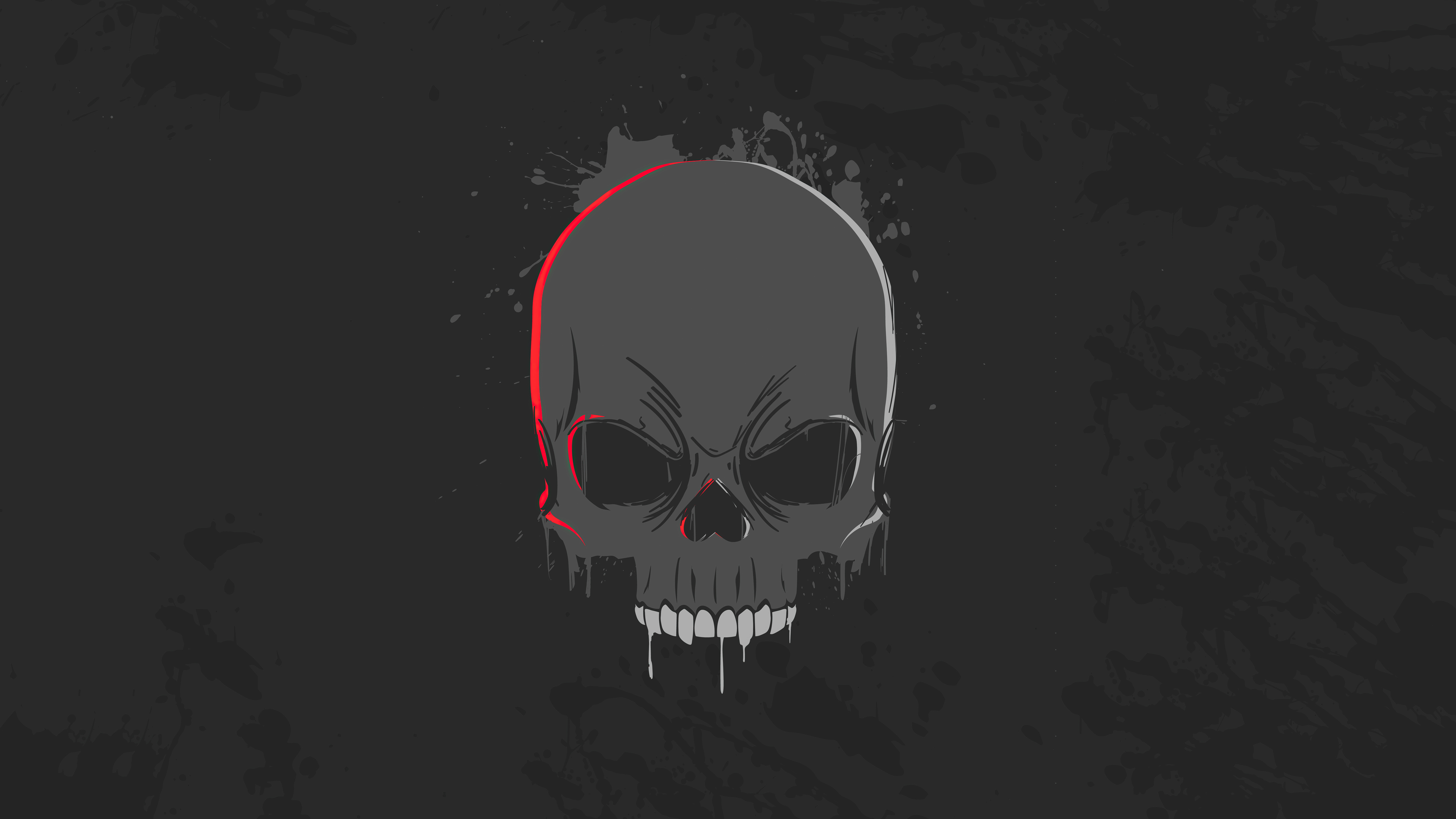Wallpaper 4k Skull Dark Minimalism 4k Wallpaper