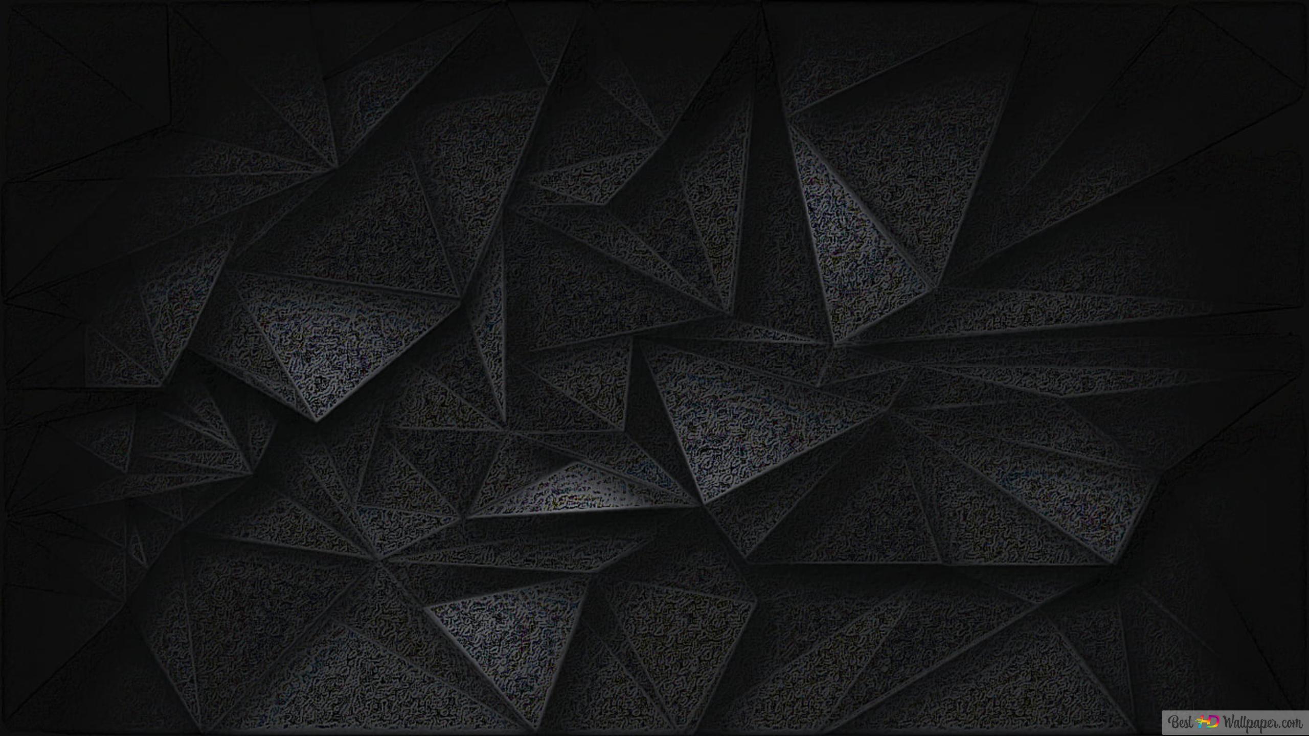 Gray digital metallic grunge triangles pattern 4K wallpaper download