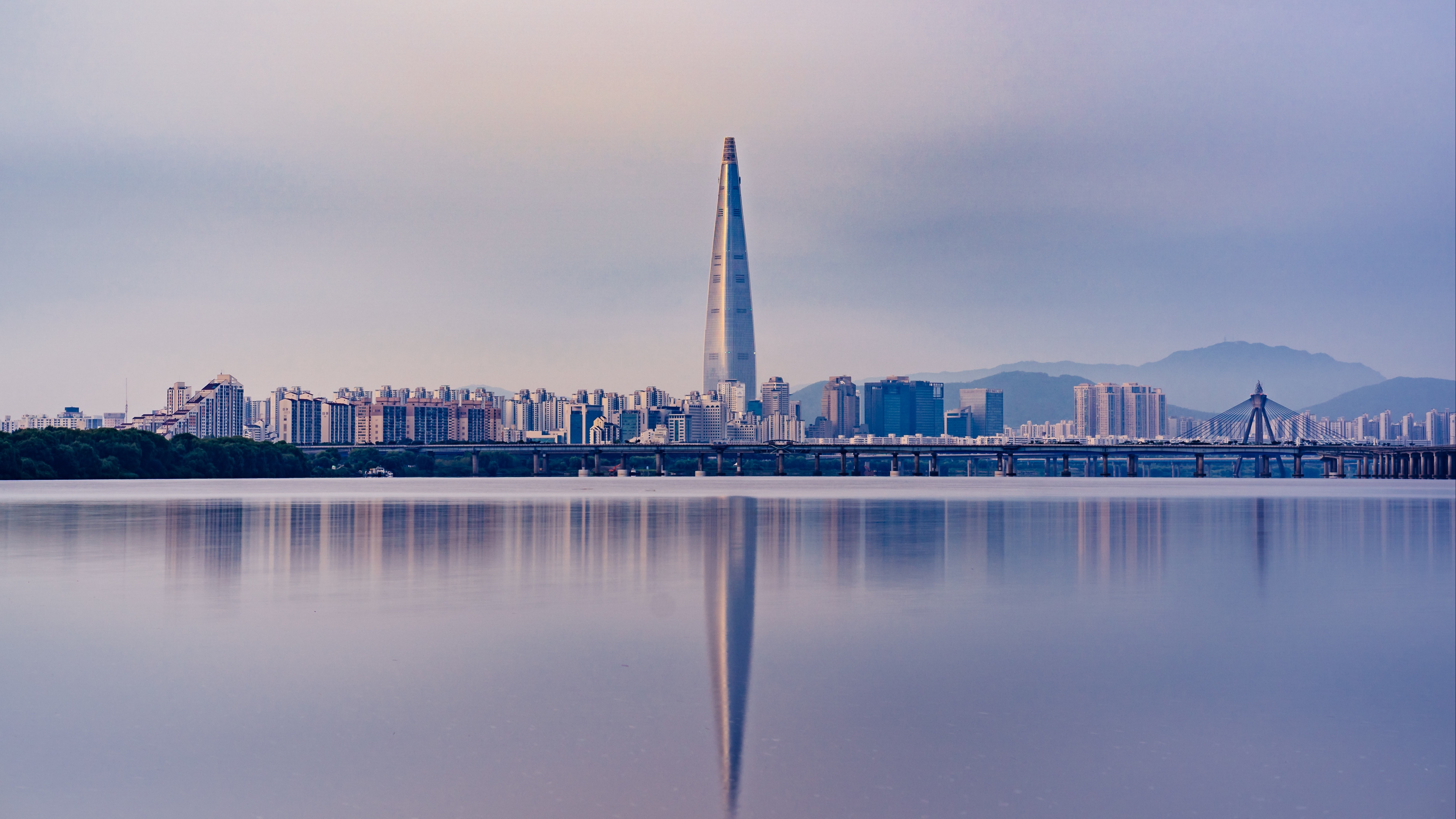 Wallpaper 4k panorama, skyscraper, seoul, south korea 4k Wallpaper