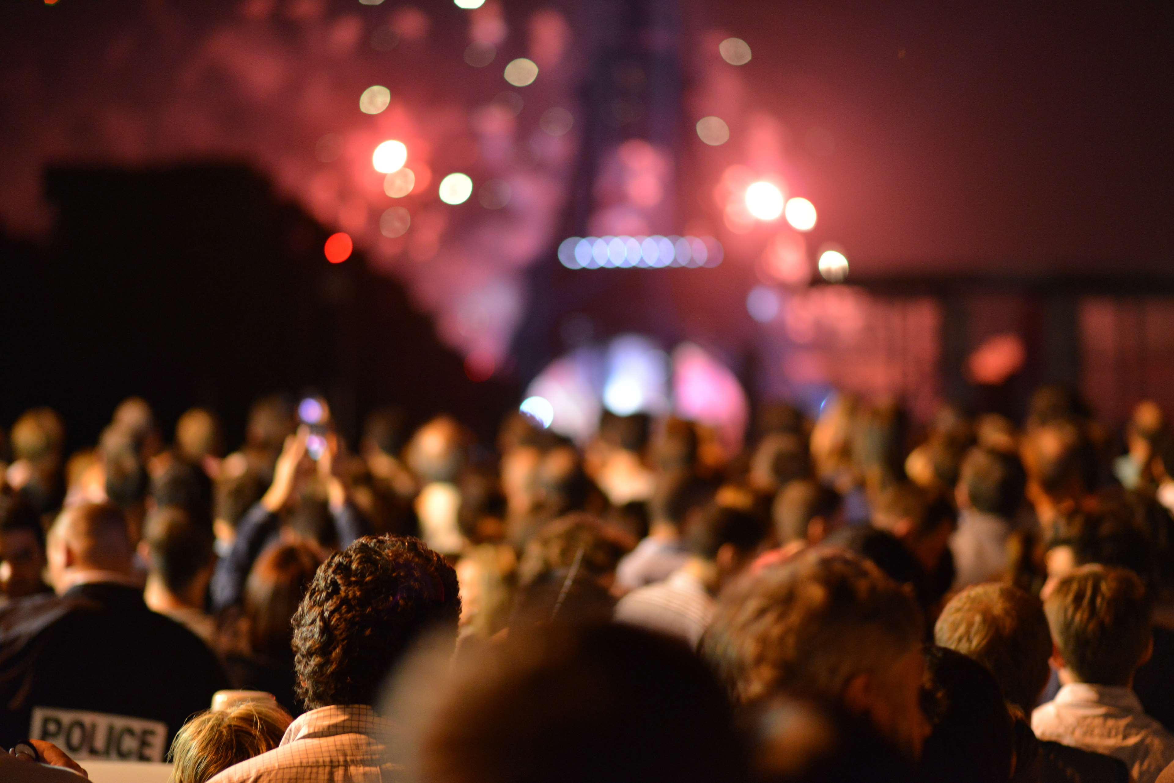blur, community, crowd, eiffel tower, event, festival, HD wallpaper, lights, night, paris, party, people 4k Gallery HD Wallpaper