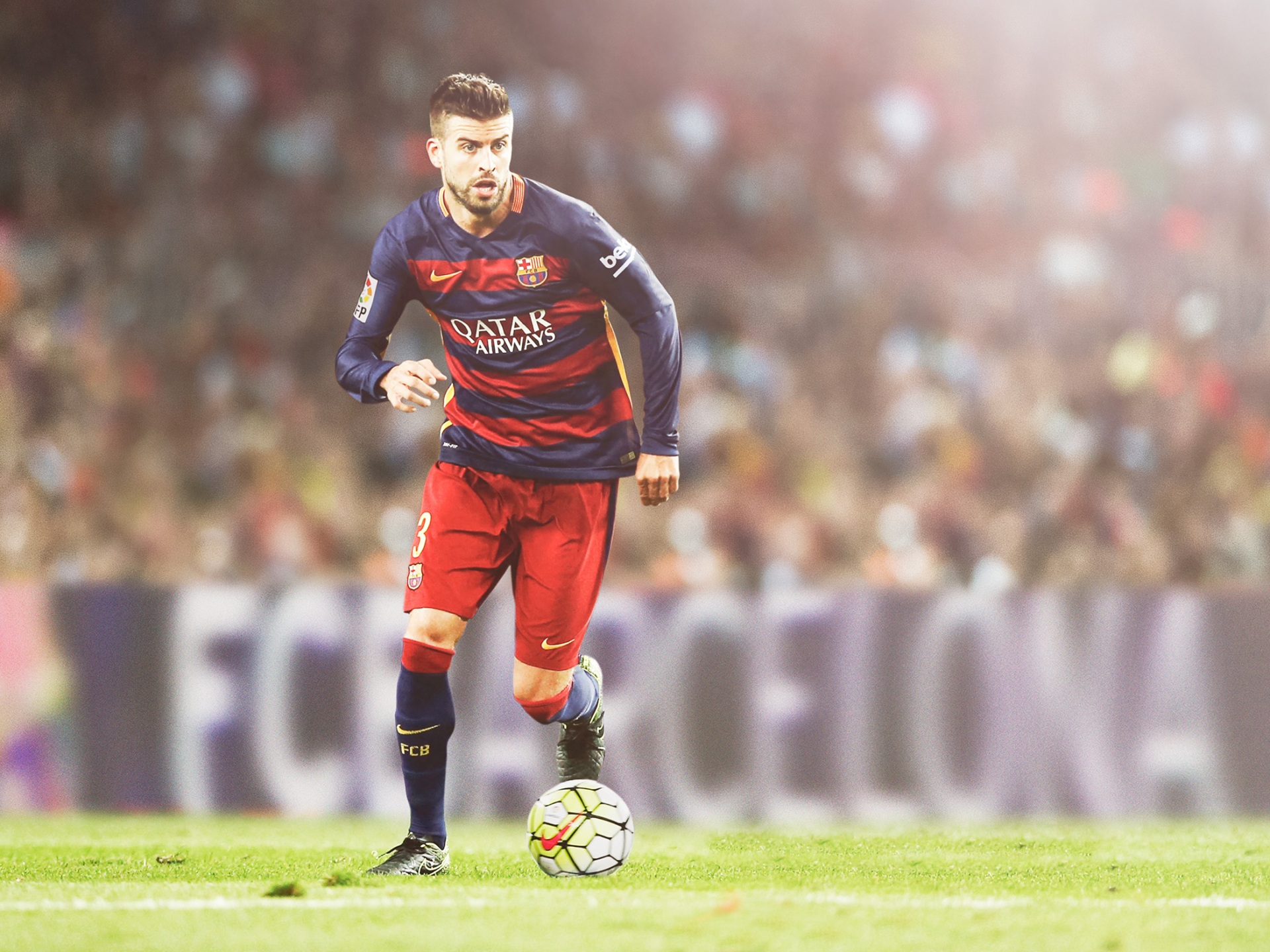Wallpaper 4k Gerard Pique FC Barcelona HD Wallpaper