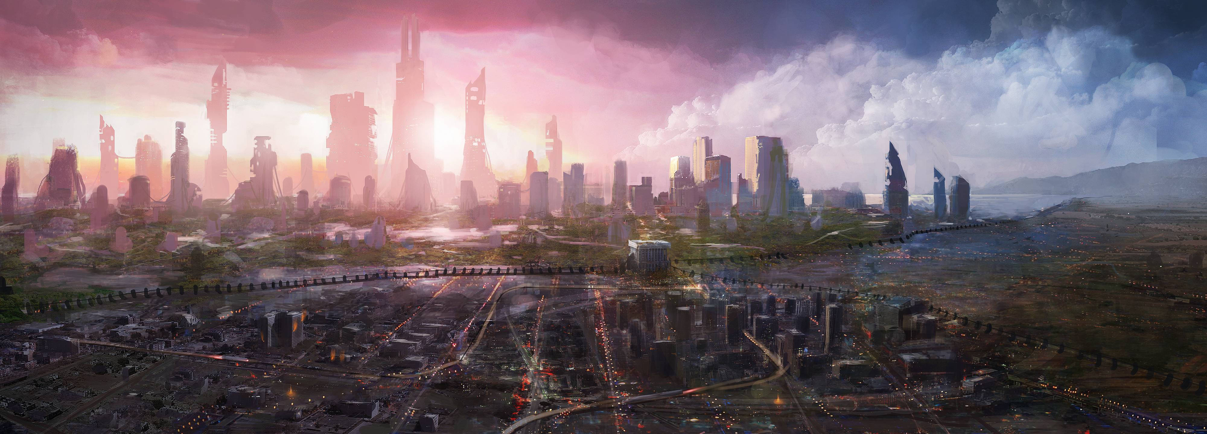 Download Futuristic City Wallpaper