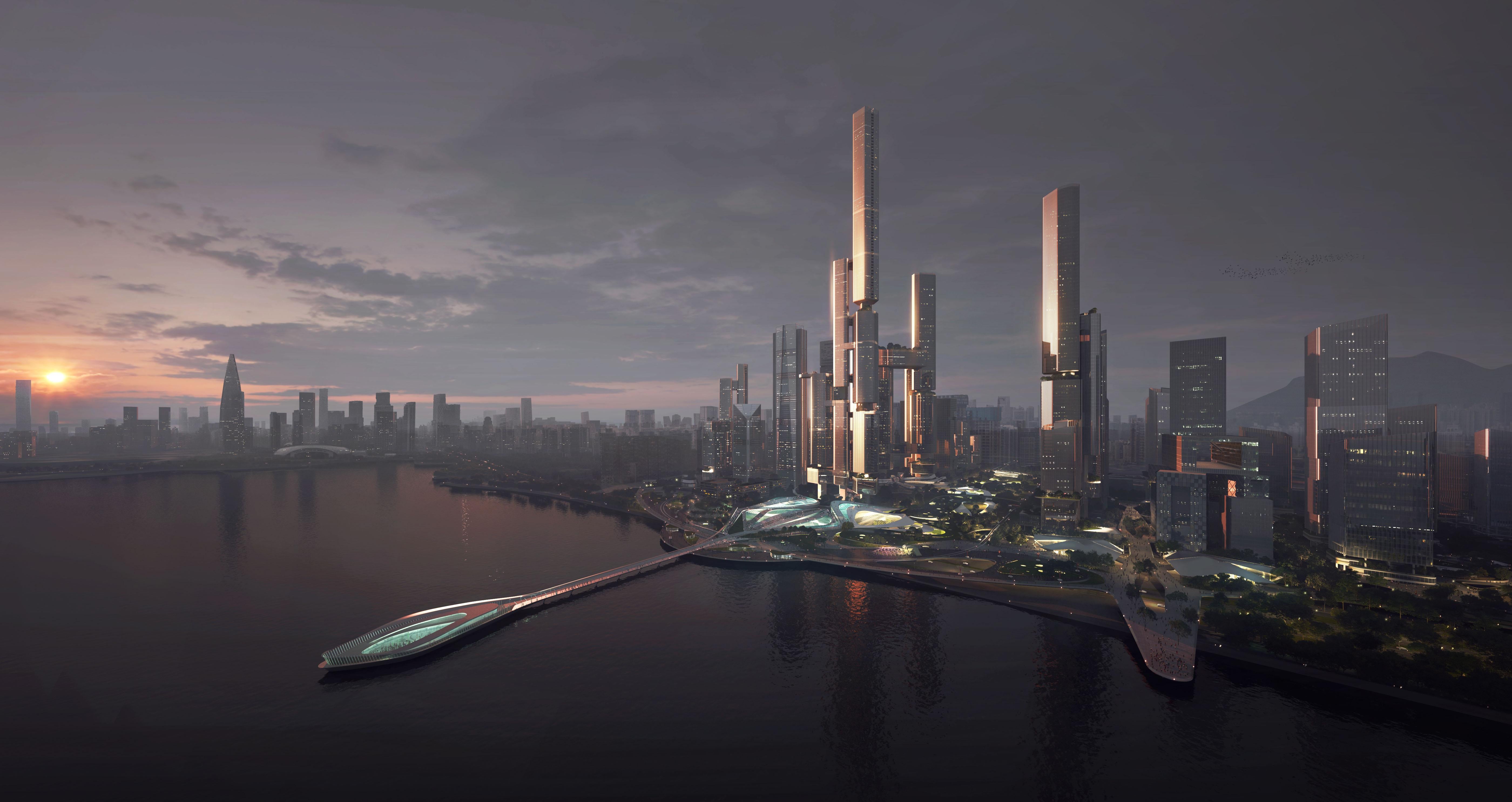 Sci Fi City 4K Gallery HD Wallpaper