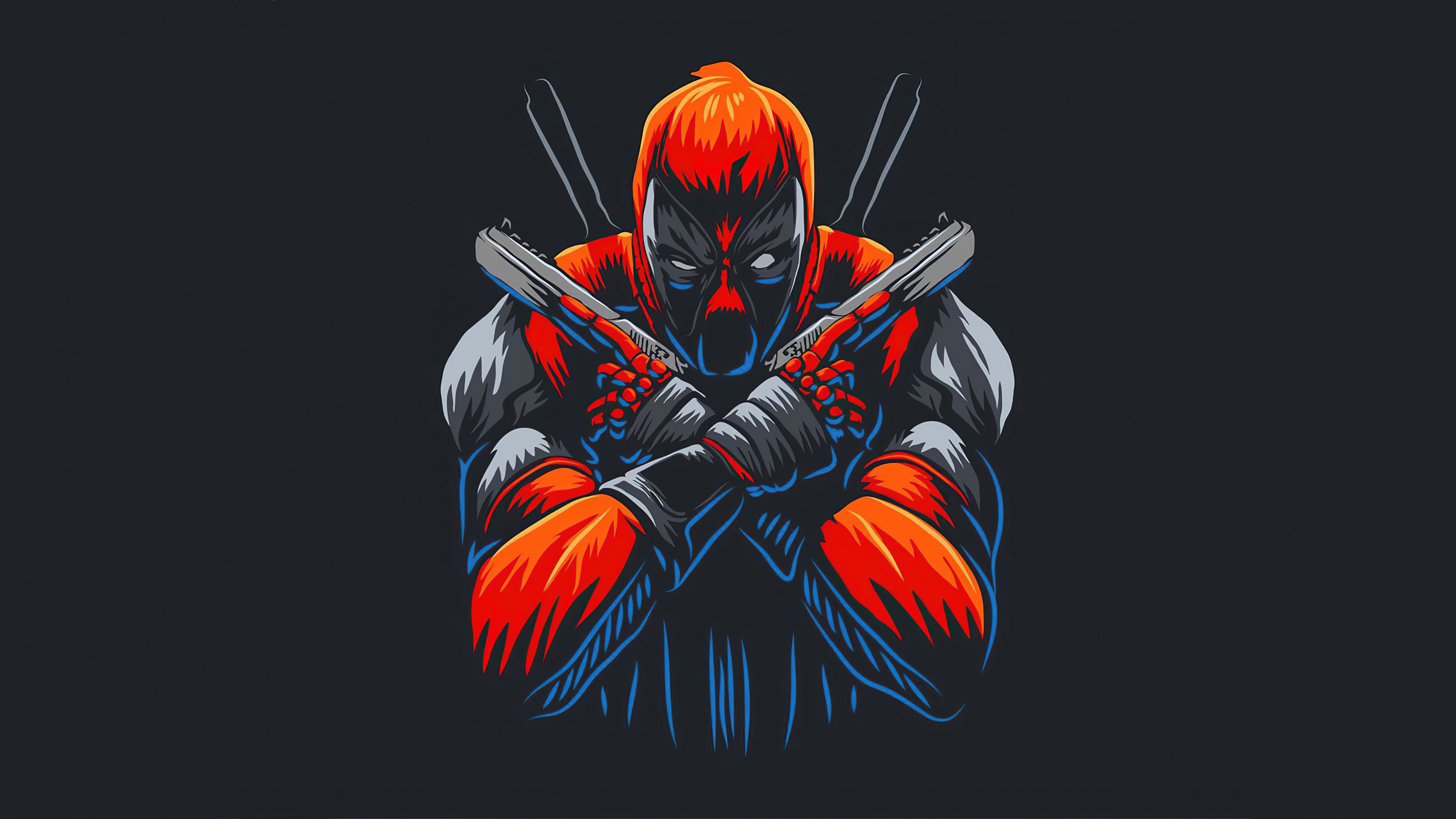 Deadpool Wallpaper 4K, Dark background