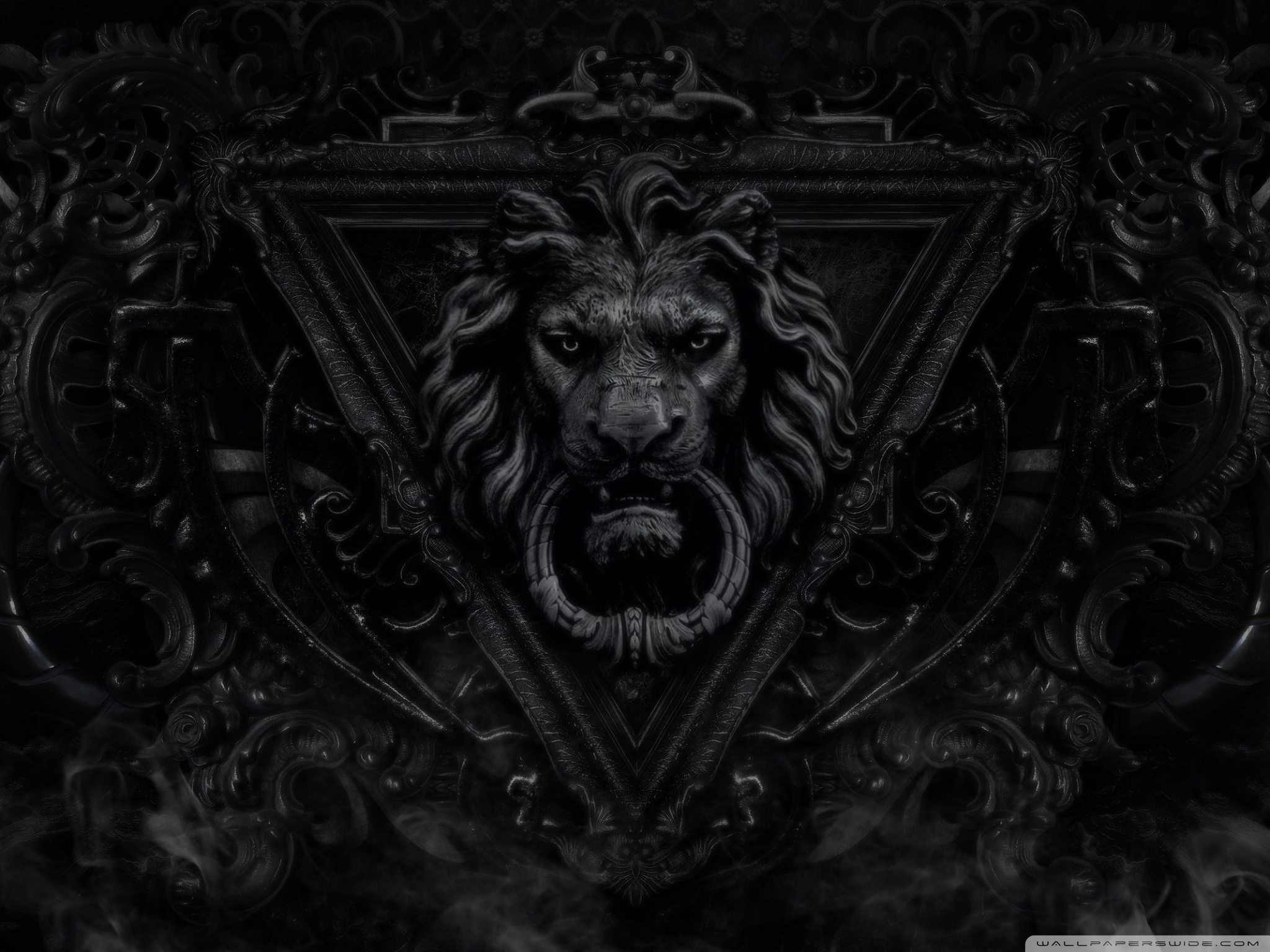 Dark Gothic Lion Ultra HD Desktop Background Wallpaper for 4K UHD TV, Multi Display, Dual Monitor, Tablet