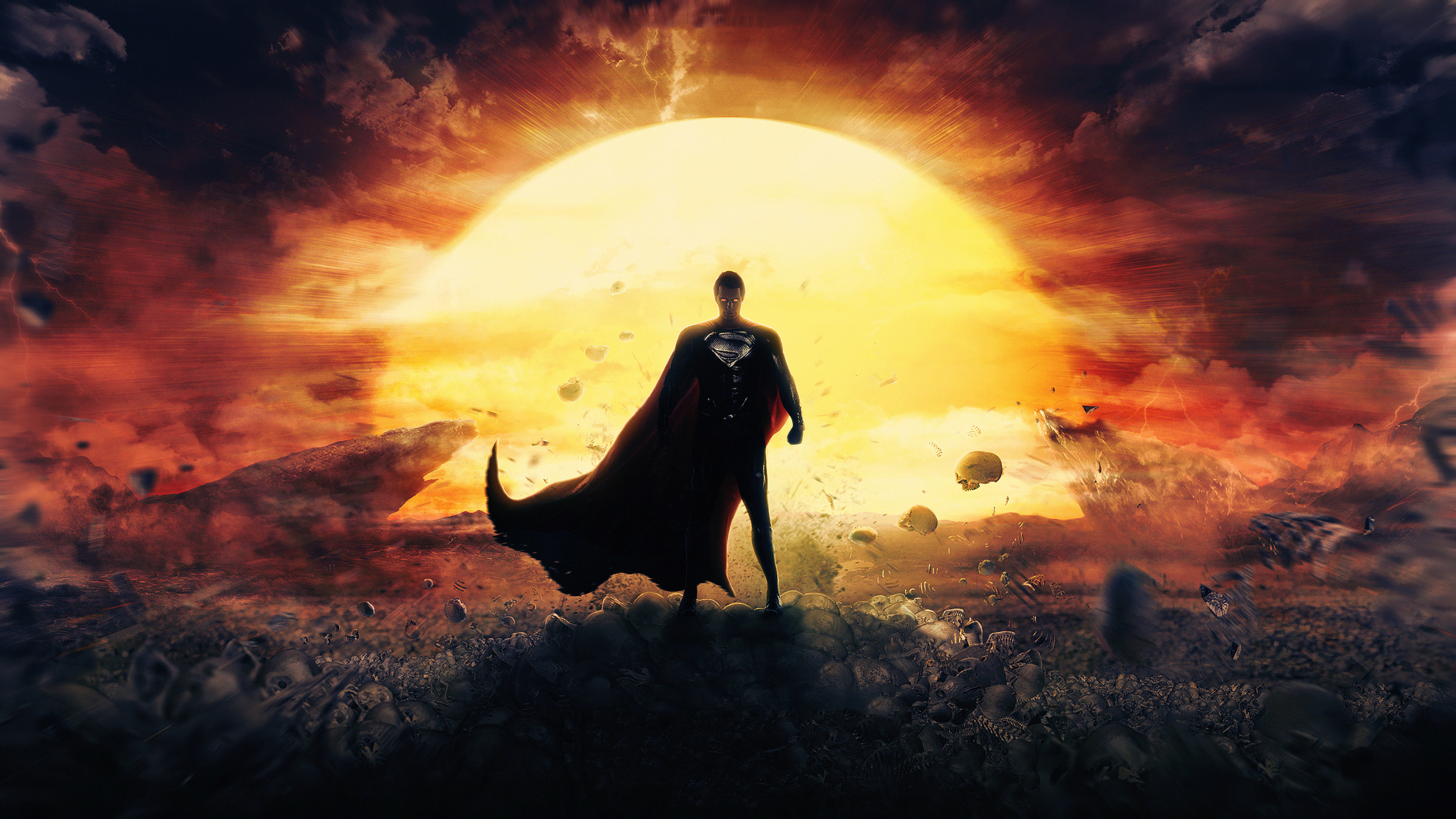 Wallpaper 4k Superman Man Of Steel Art Wallpaper