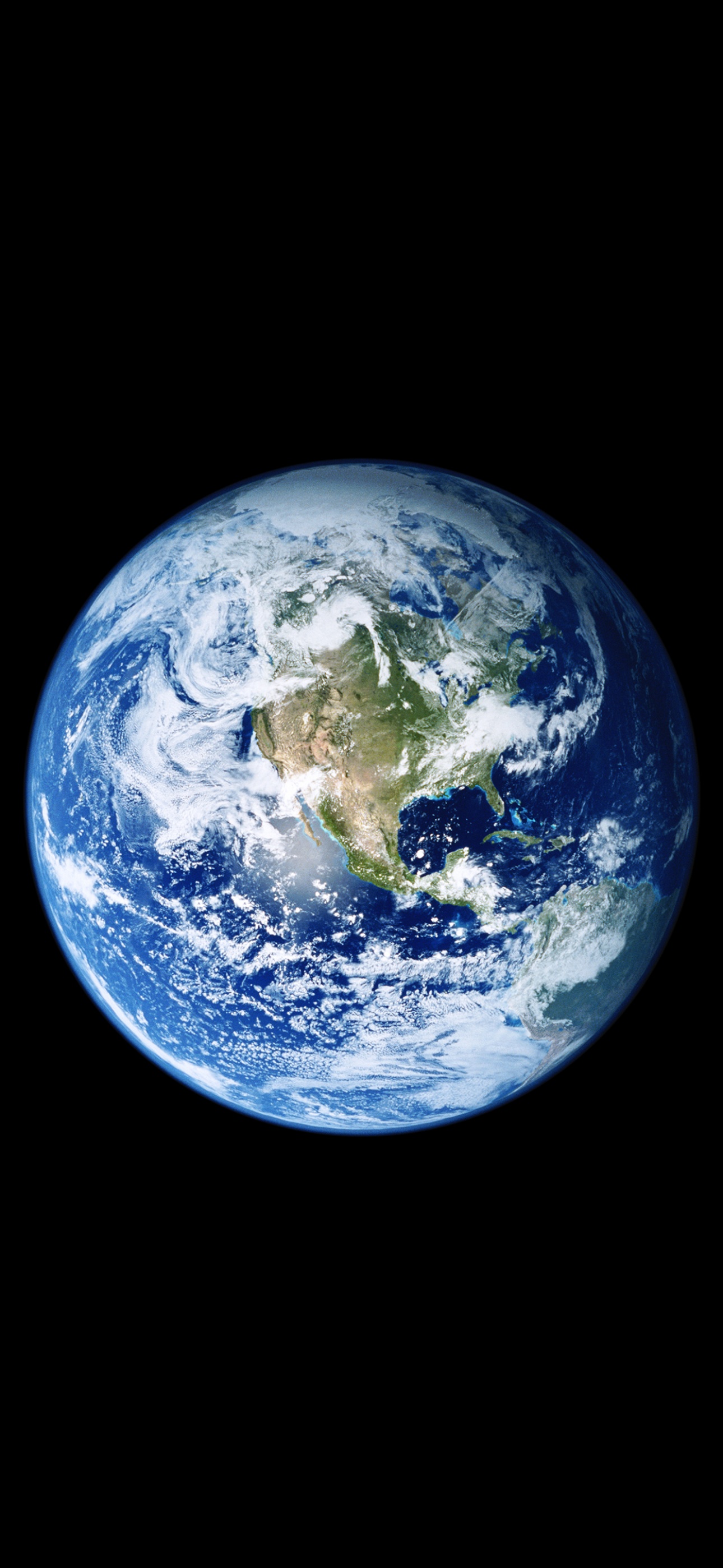 Earth Wallpaper 4K, iOS 11, Stock, Black background