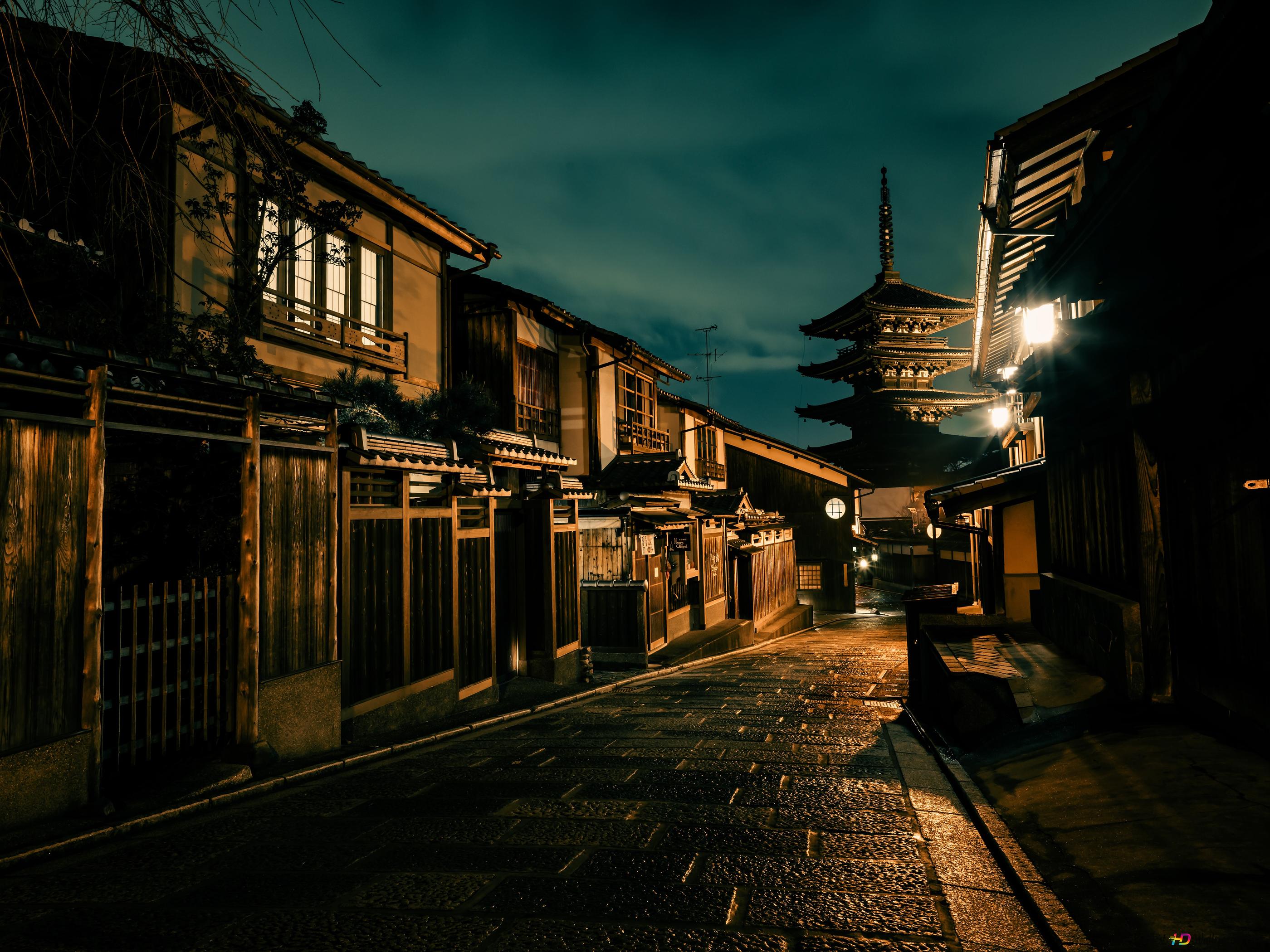 japanese streets 4K wallpaper download