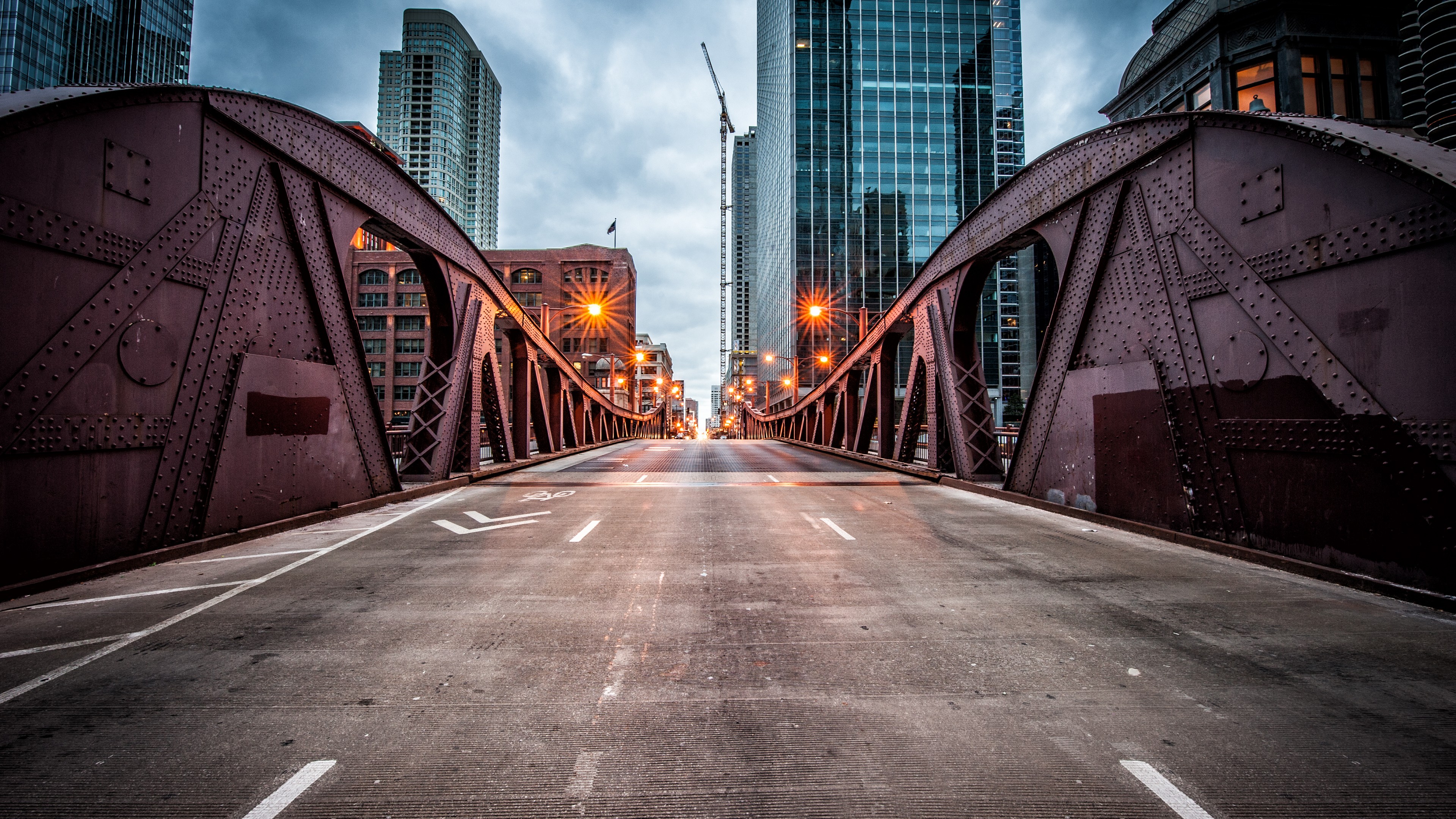 Wallpaper Clark Street Bridge, Chicago, USA, travel, tourism, Travel