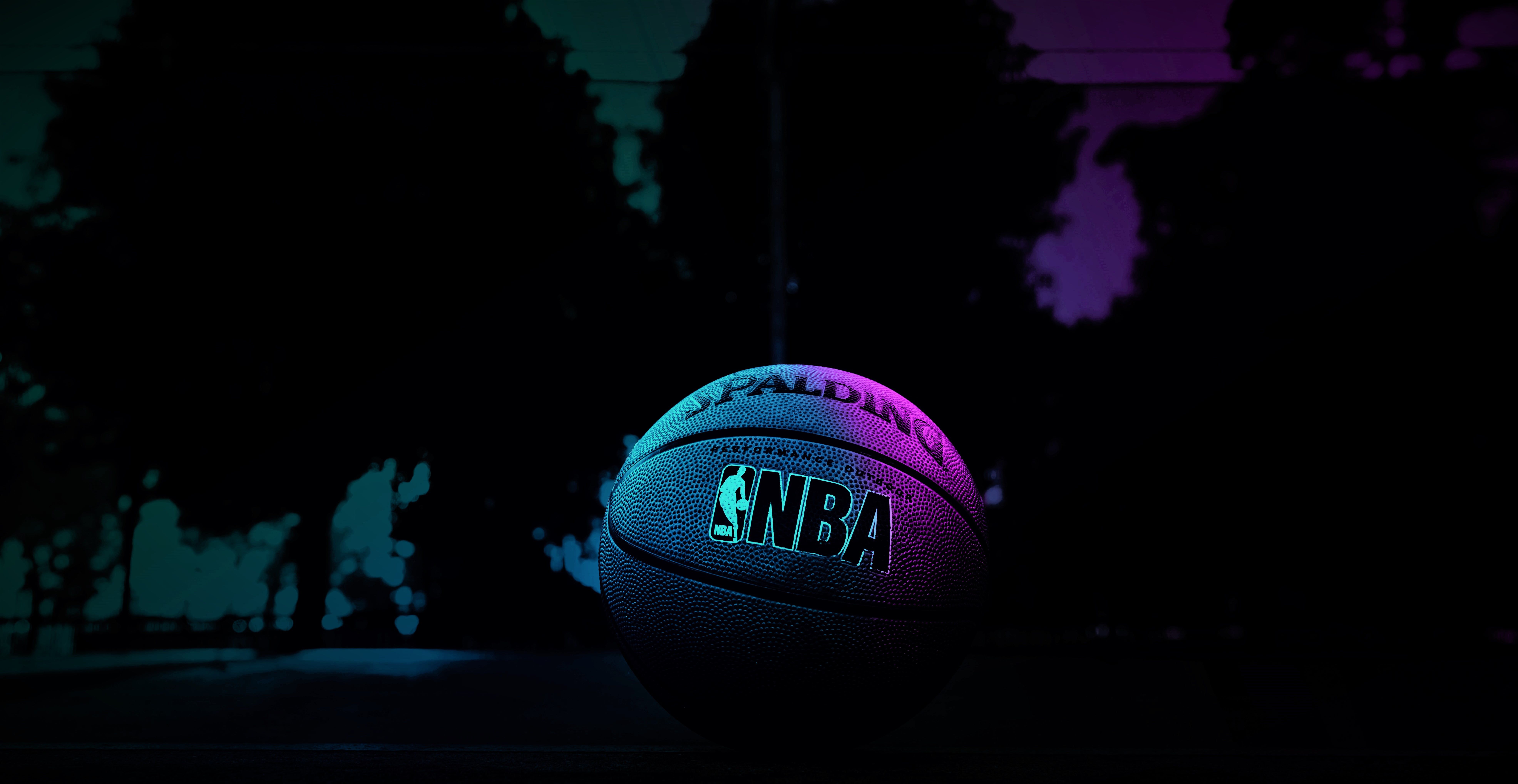 NBA Basketball Neon Love Pop Art Wallpaper