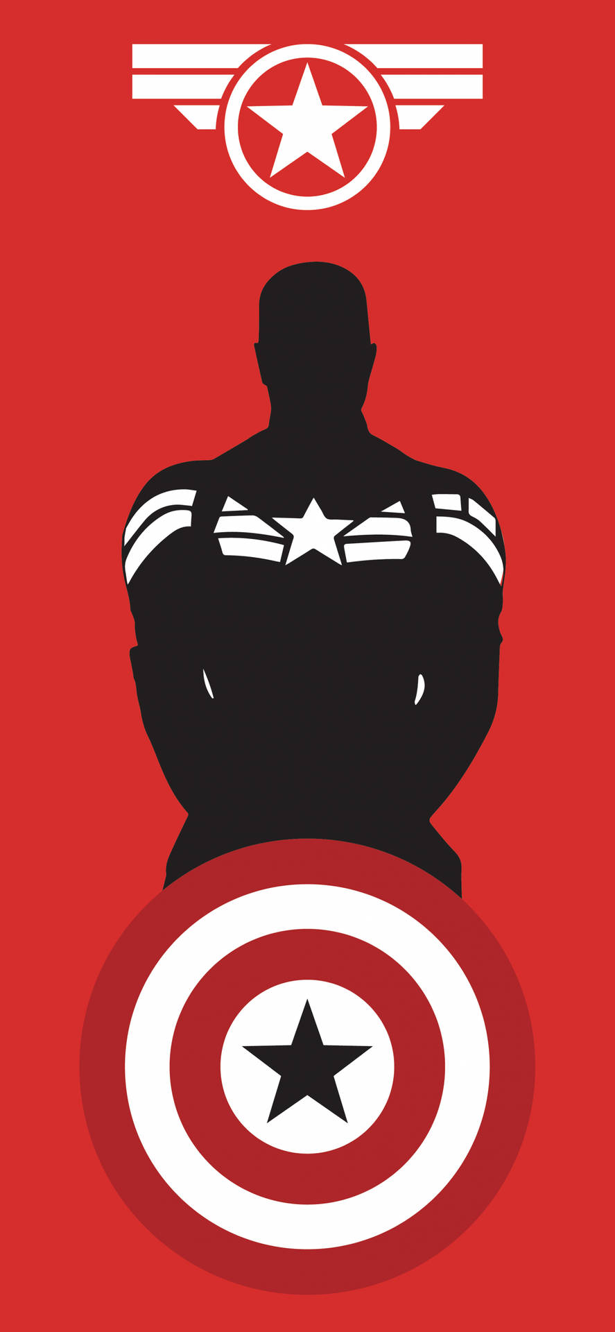 Download Red Captain America 4k Marvel iPhone Wallpaper