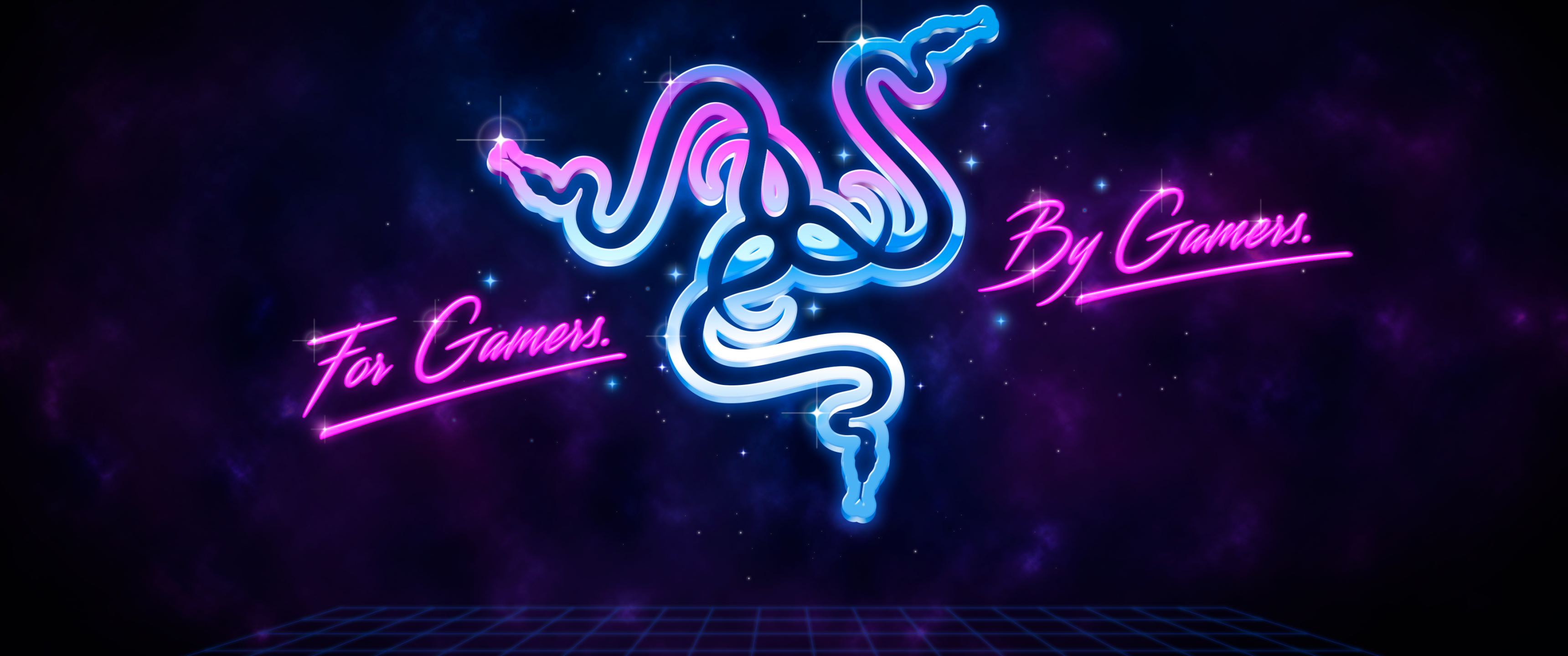Razer Wallpaper 4K, For Gamers By Gamers, Neon