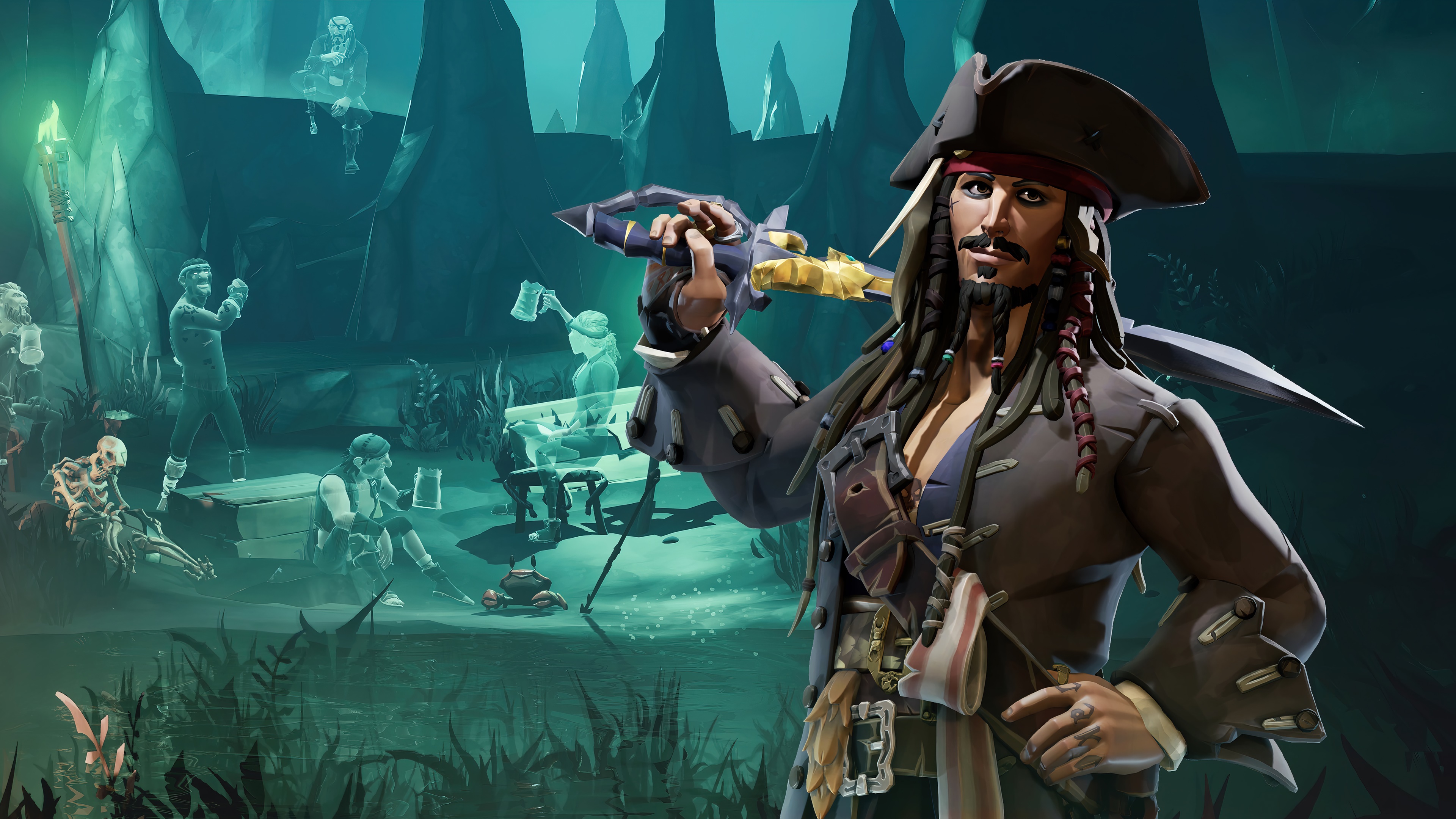 sea of thieves, a pirates life, jack sparrow, 4k, pc Gallery HD Wallpaper