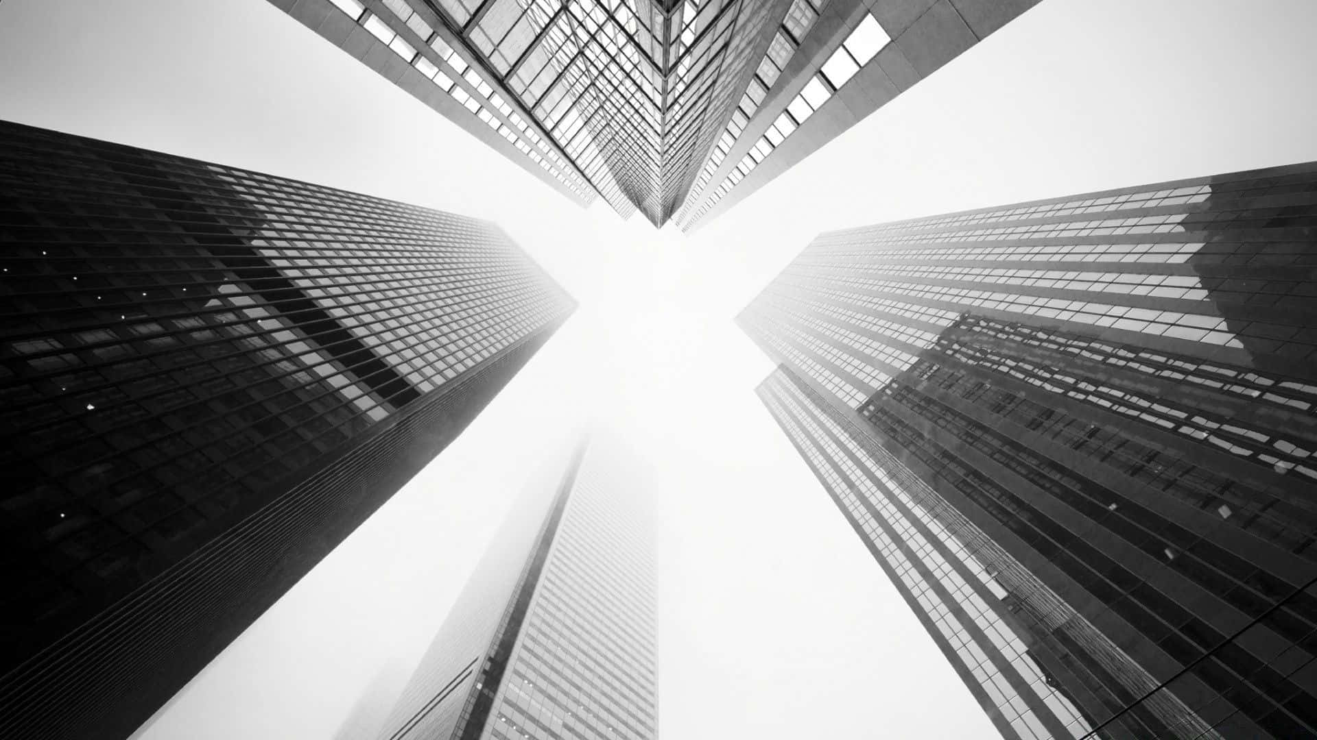 Download Grey Aesthetic Desktop Tall Buildings Wallpaper