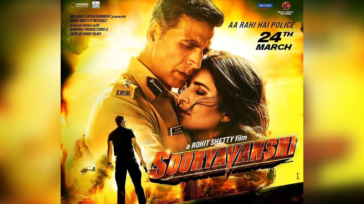 Sooryavanshi: Akshay Kumar and Katrina Kaif are in love in new poster of Rohit Shetty film