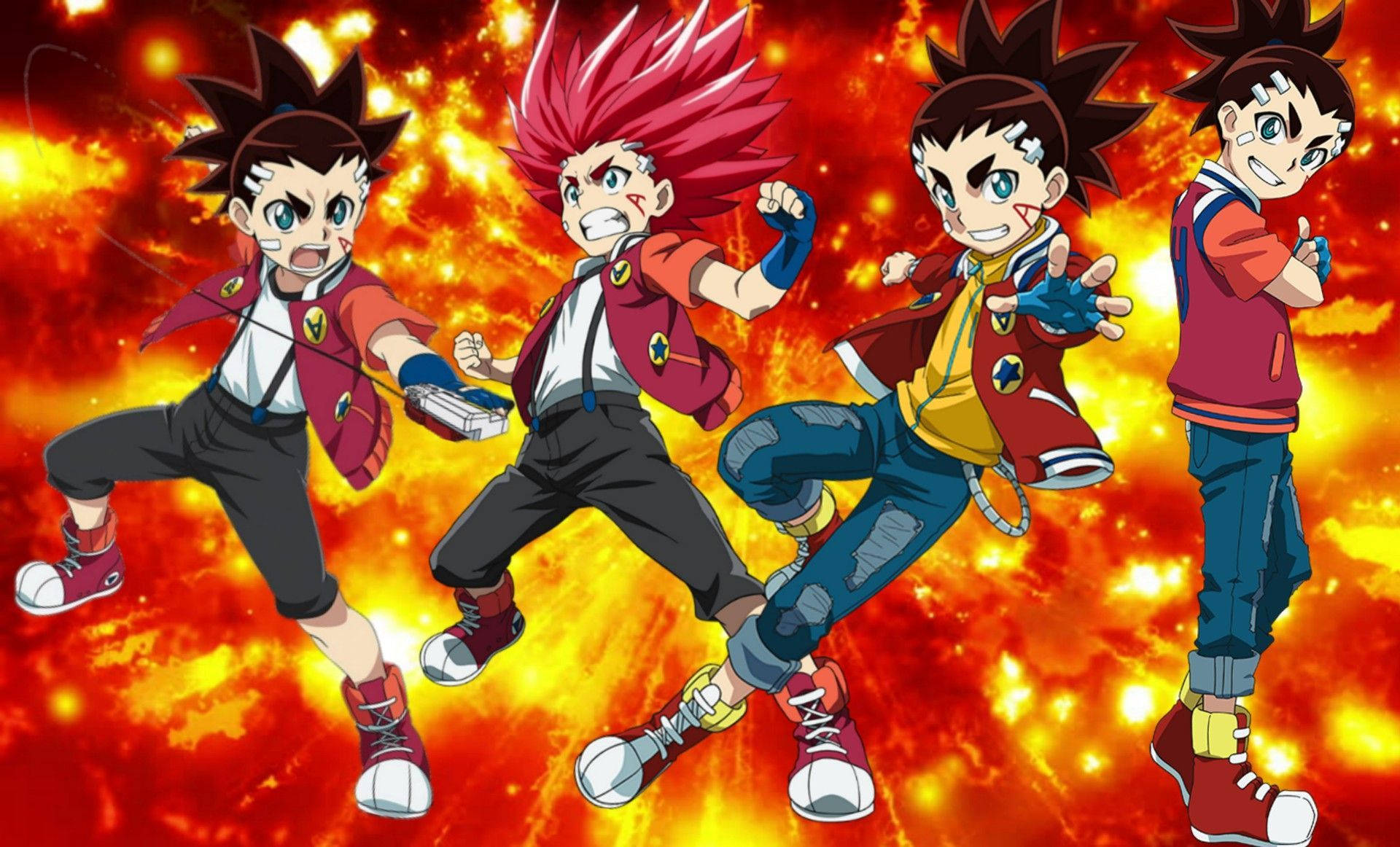 Download Beyblade Burst Aiga Sparking Wallpaper