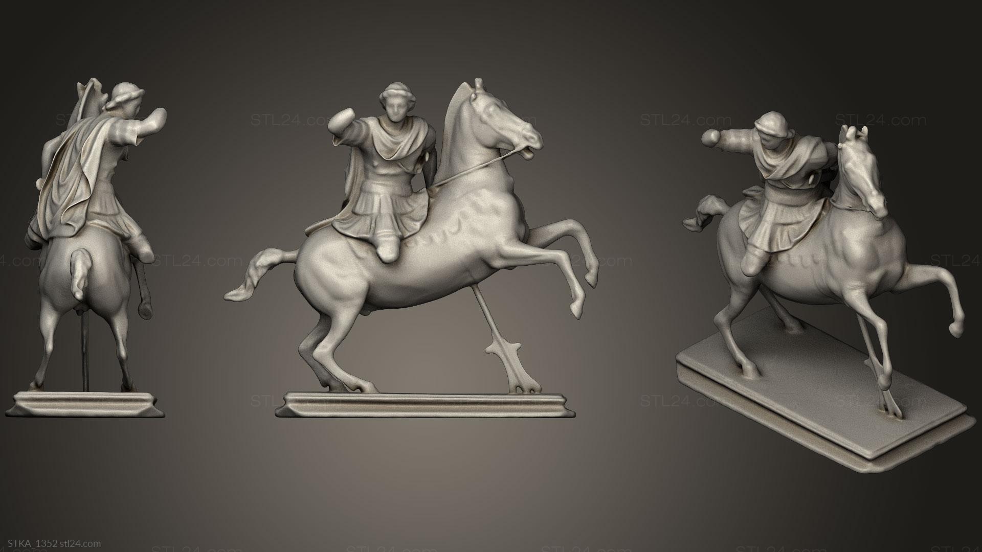 Statues antique and historical Magno V, STKA_1352. 3D stl model
