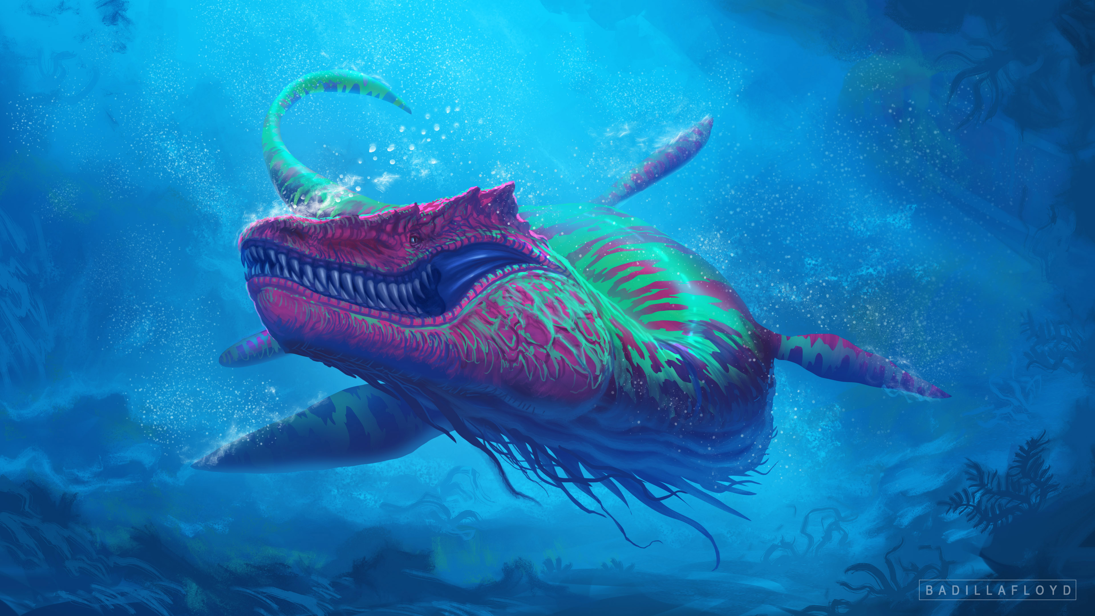 Wallpaper 4k Under Water Creature 4k Wallpaper