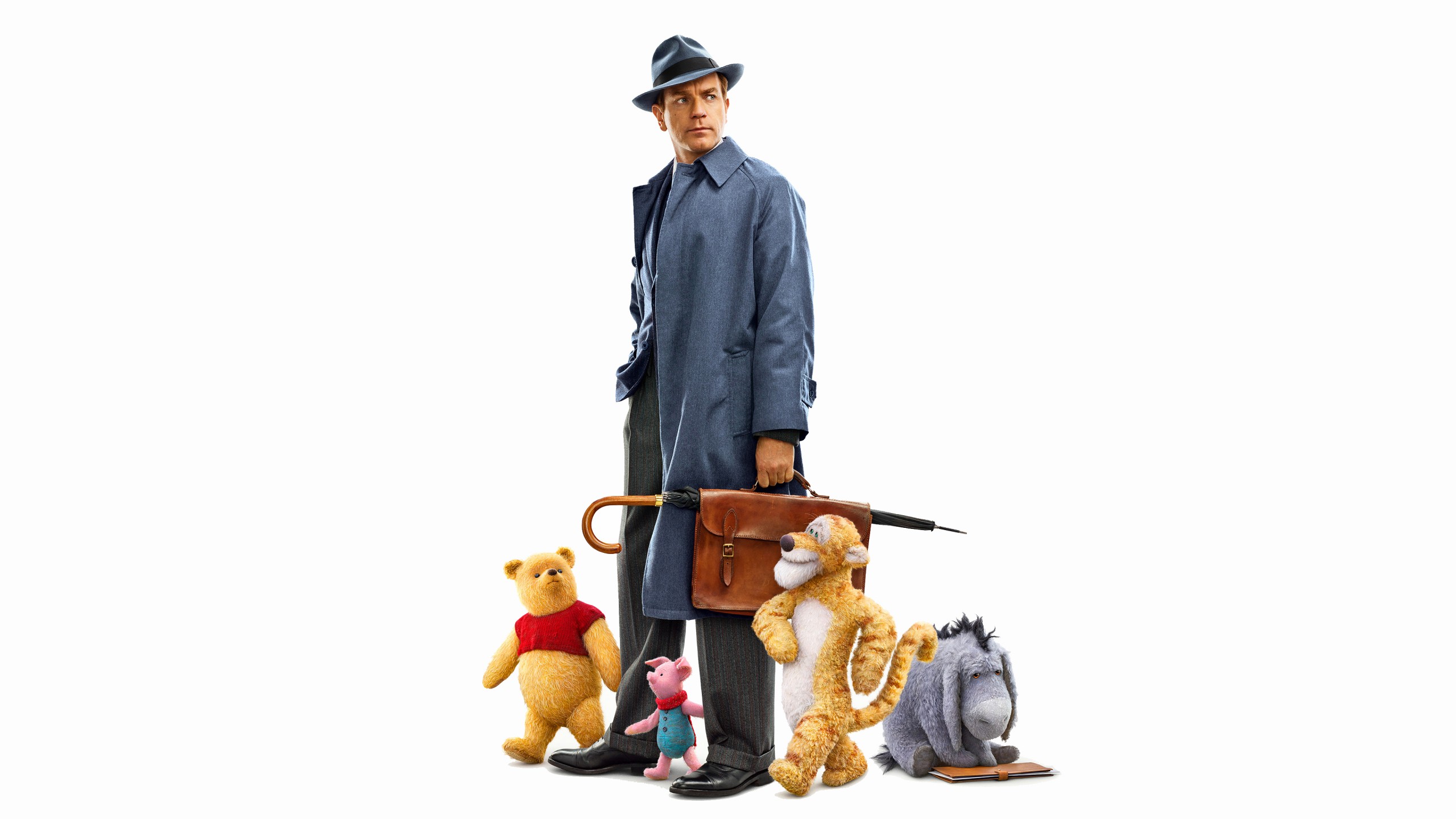 Wallpaper Christopher Robin, Ewan McGregor, Winnie The Pooh, 4K, Movies
