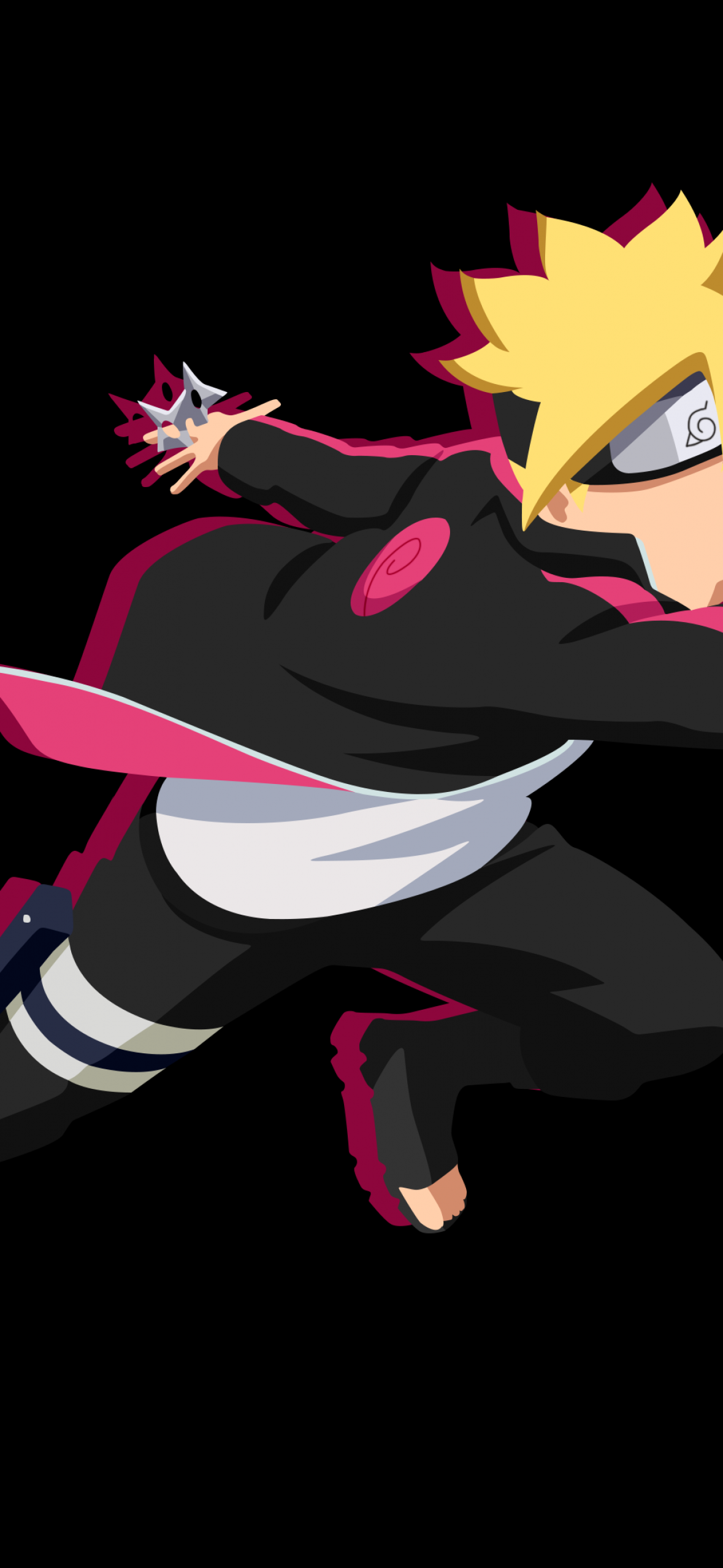 Boruto Uzumaki Wallpaper 4K, AMOLED, Naruto, Black background